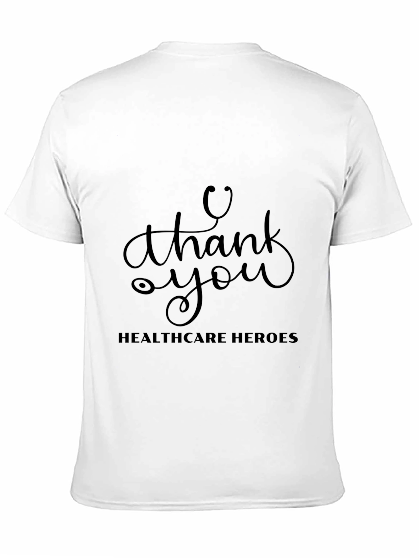 Healthcare Heroes Thank You Black T-Shirt