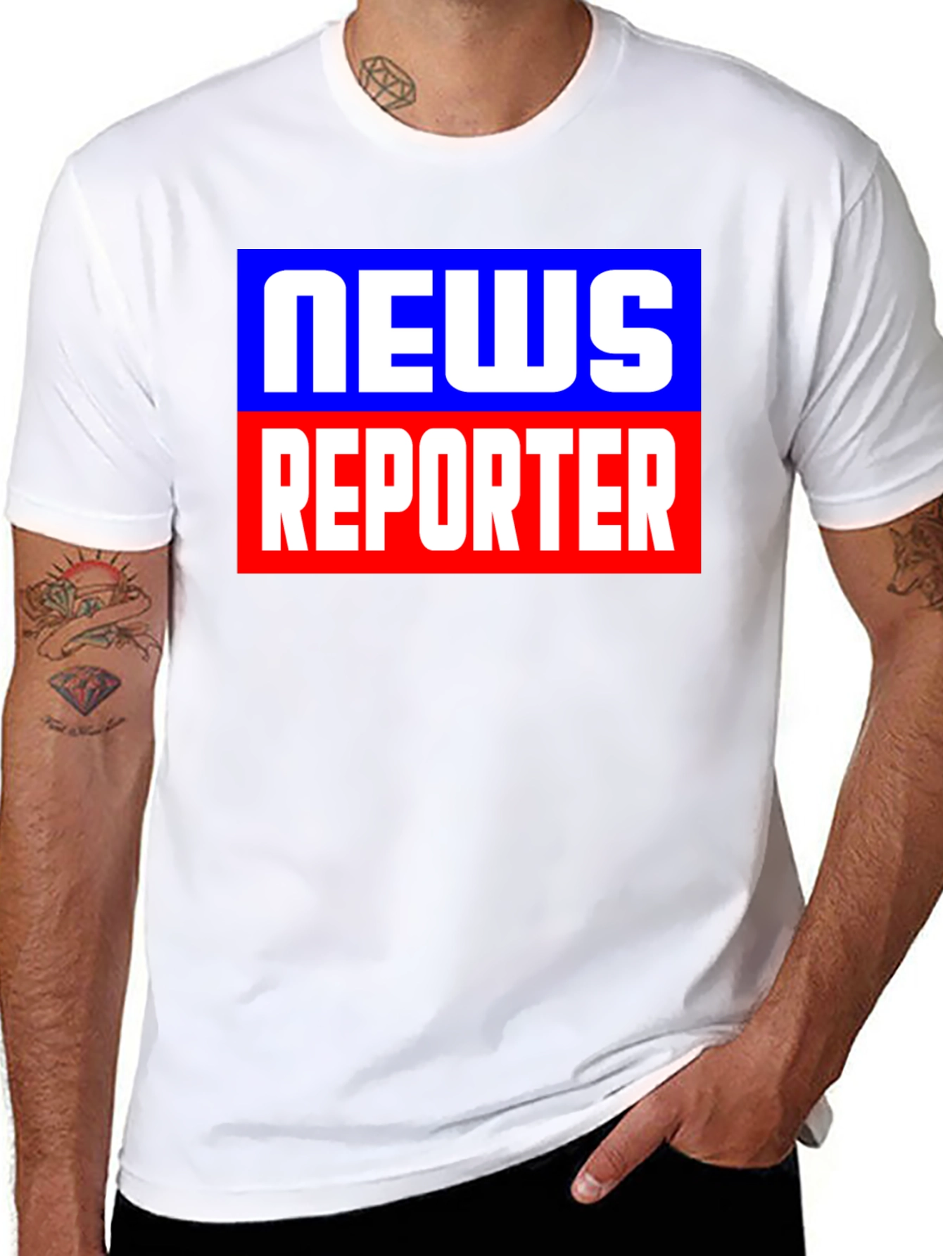 News Reporter Tee - Classic Journalism Style