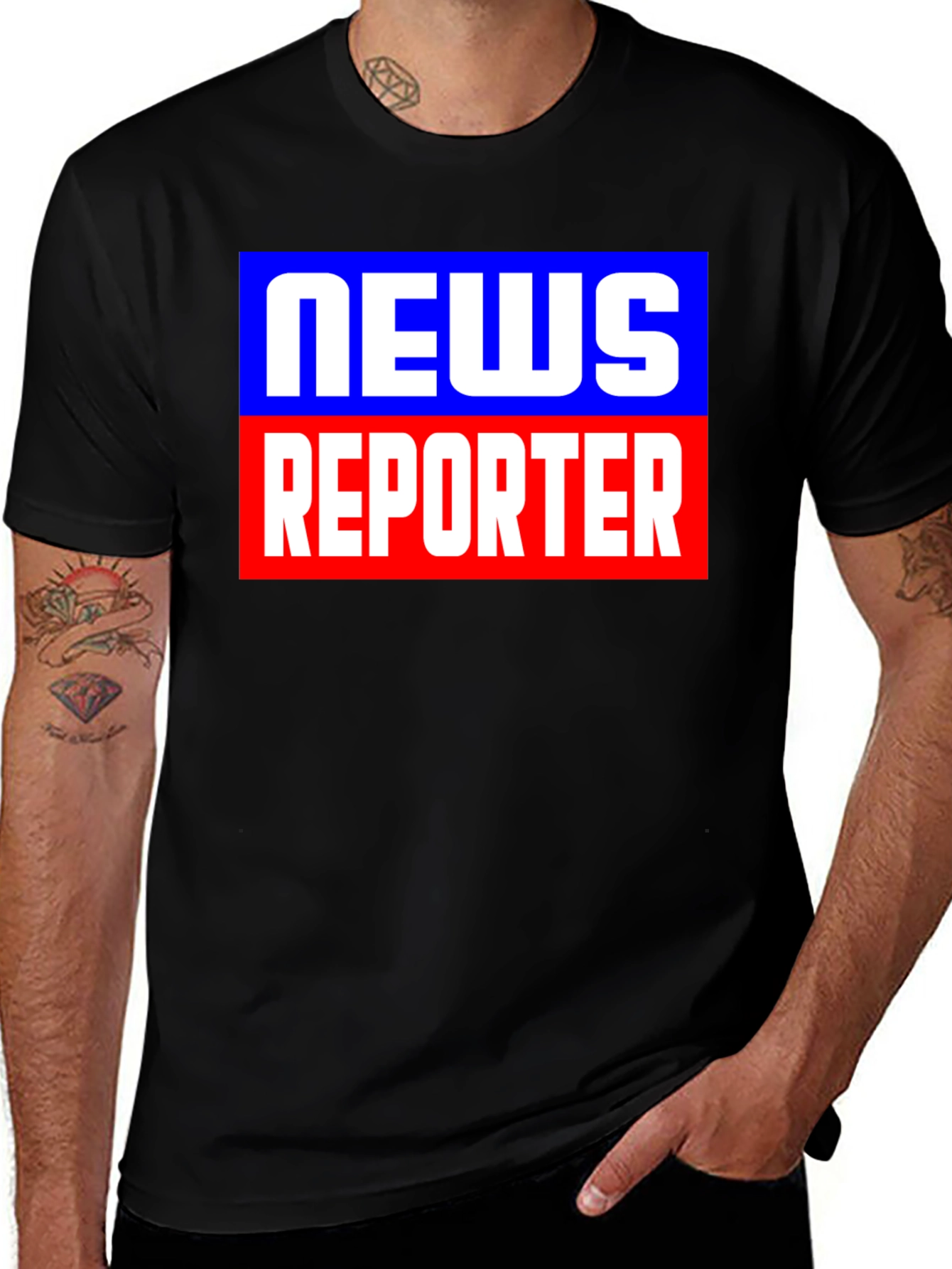 News Reporter Tee - Classic Journalism Style