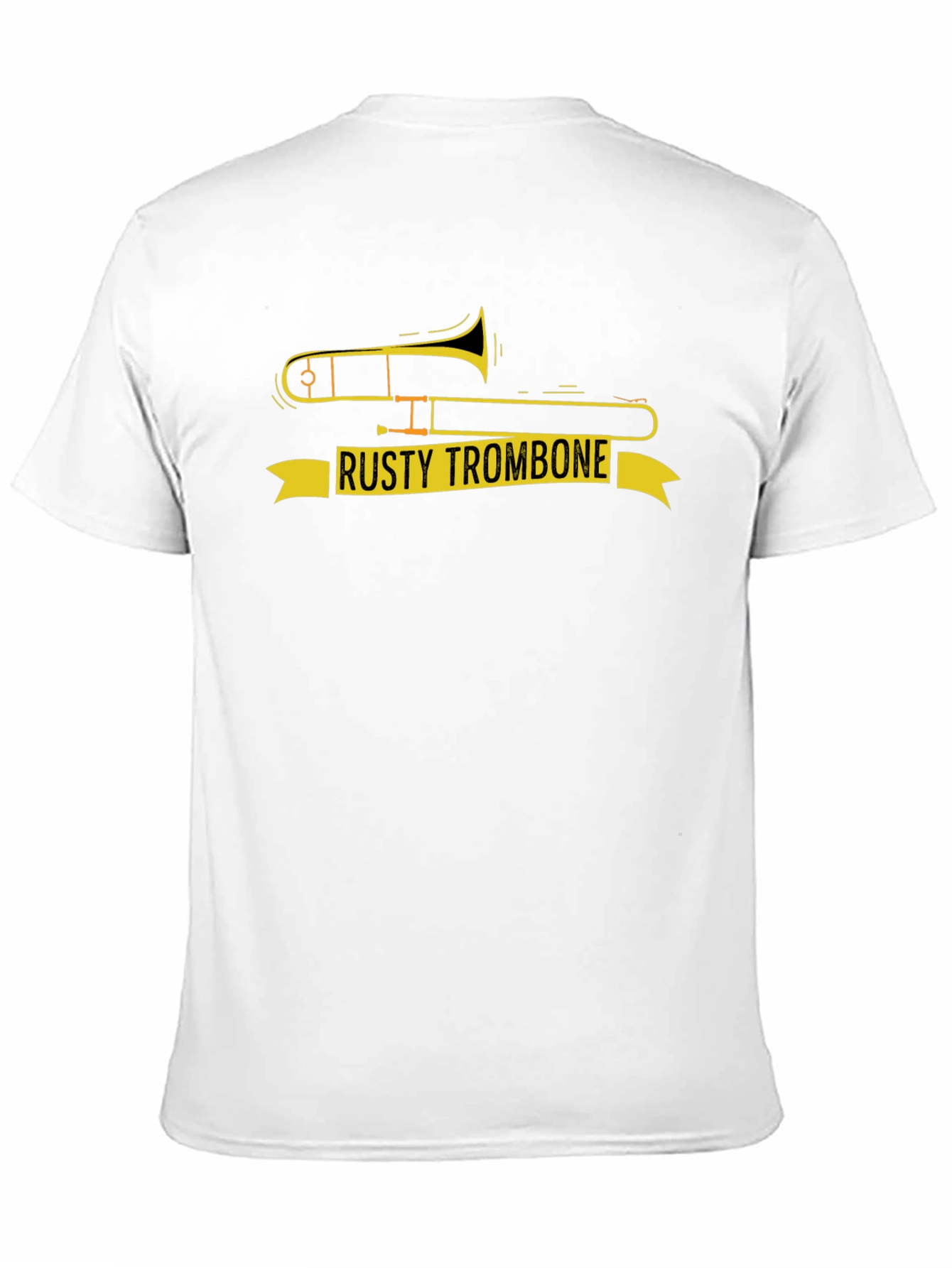 Rusty Trombone Graphic T-Shirt - Funny Music Tee