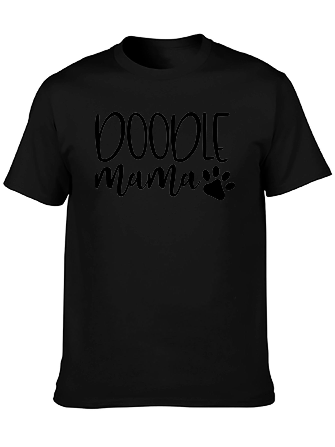 Doodle Mama Black Graphic Tee