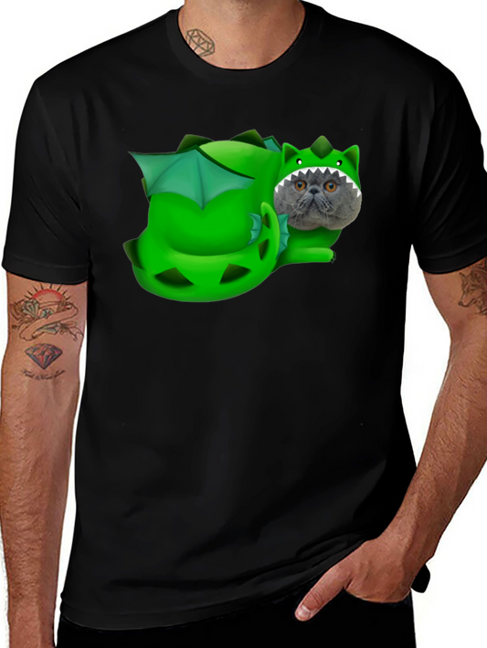 Dragon Cat T-Shirt: Funny Pet Graphic Tee