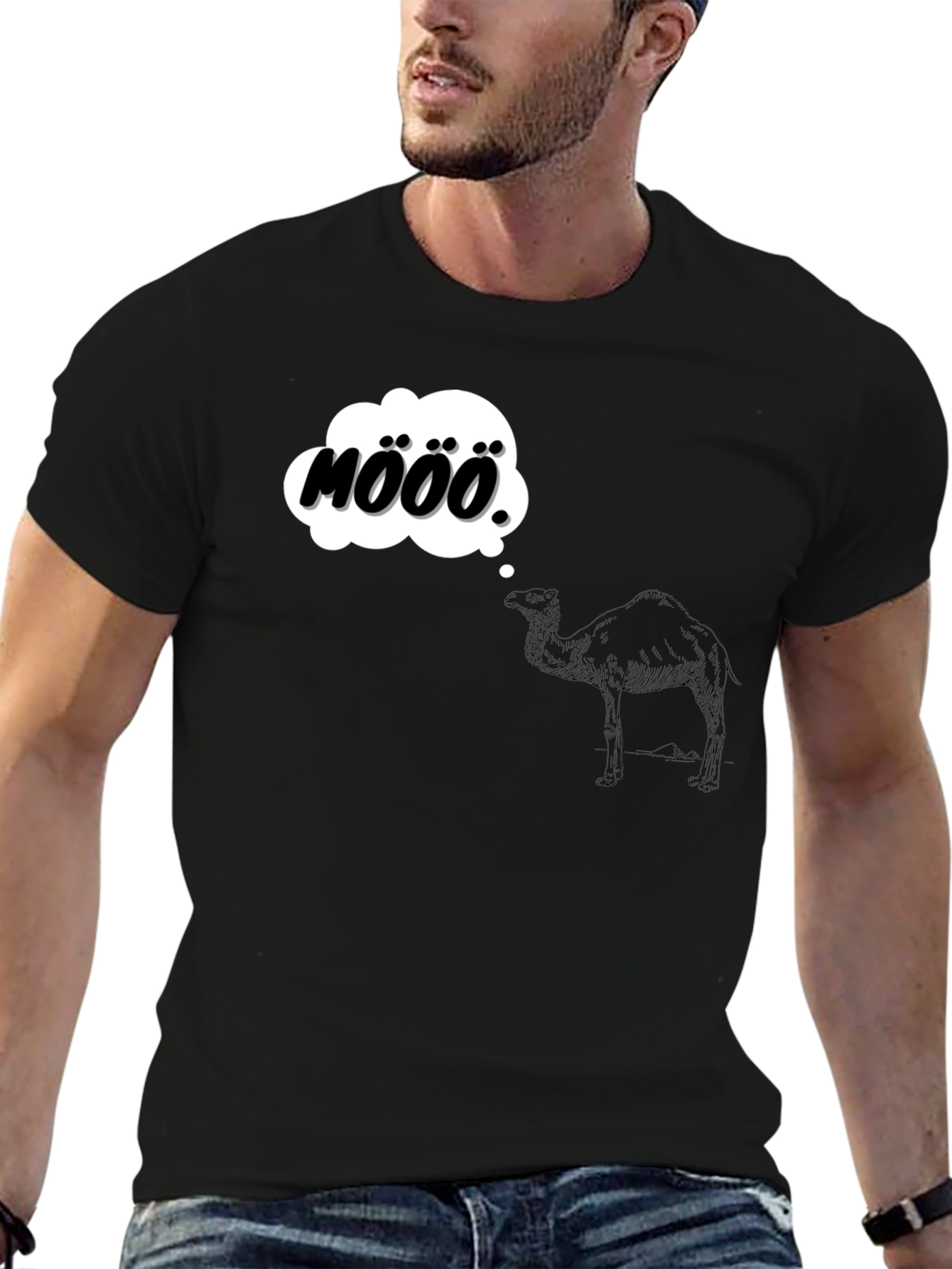 Mööö Camel T-Shirt - Funny Animal Tee