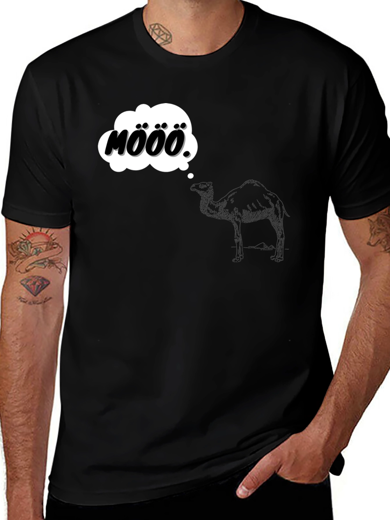 Mööö Camel T-Shirt - Funny Animal Tee