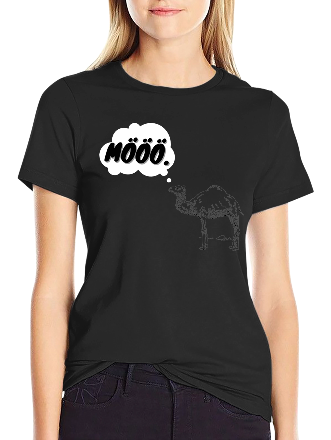 Mööö Camel T-Shirt - Funny Animal Tee