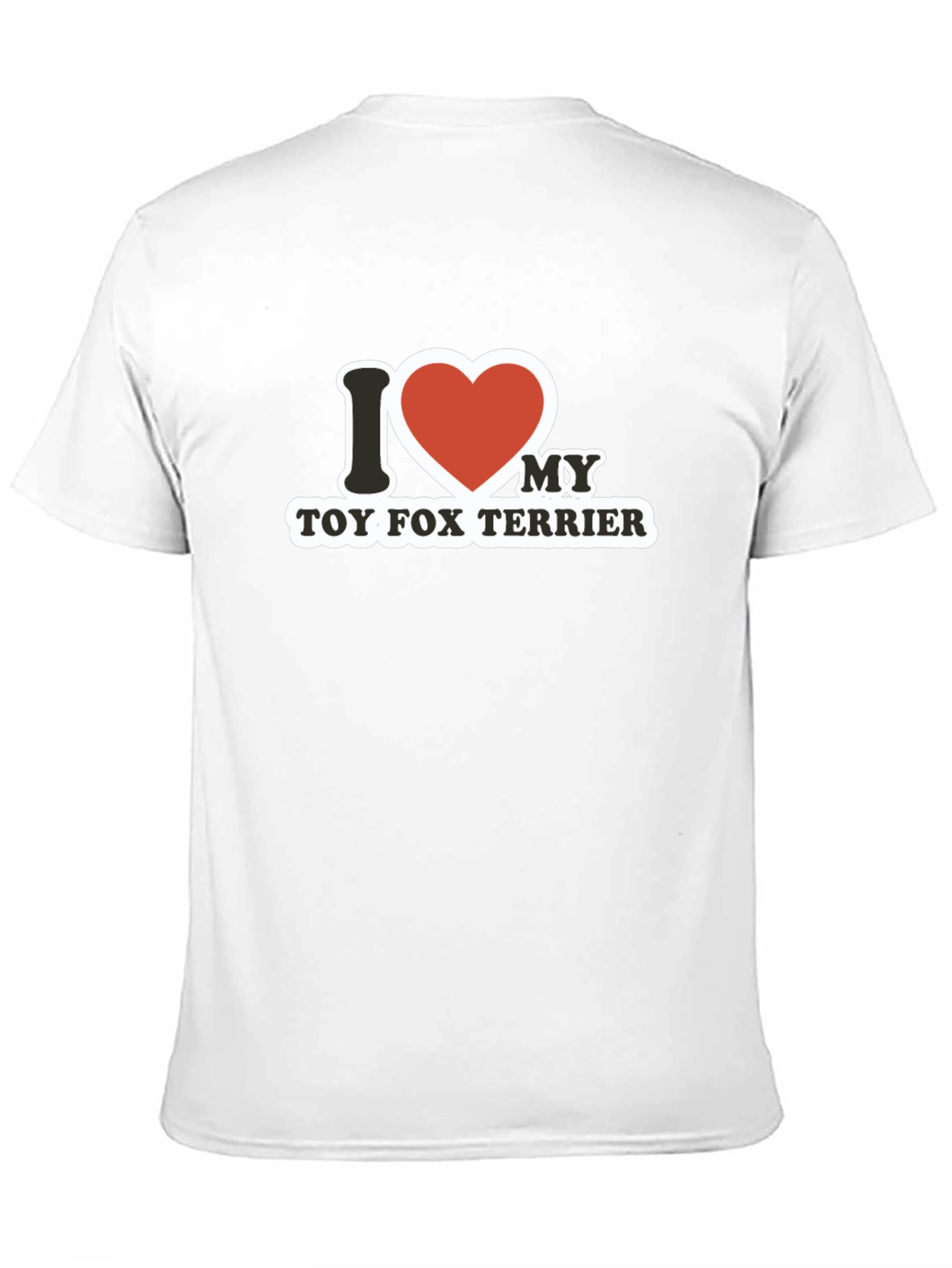 I Love My Toy Fox Terrier Black T-Shirt