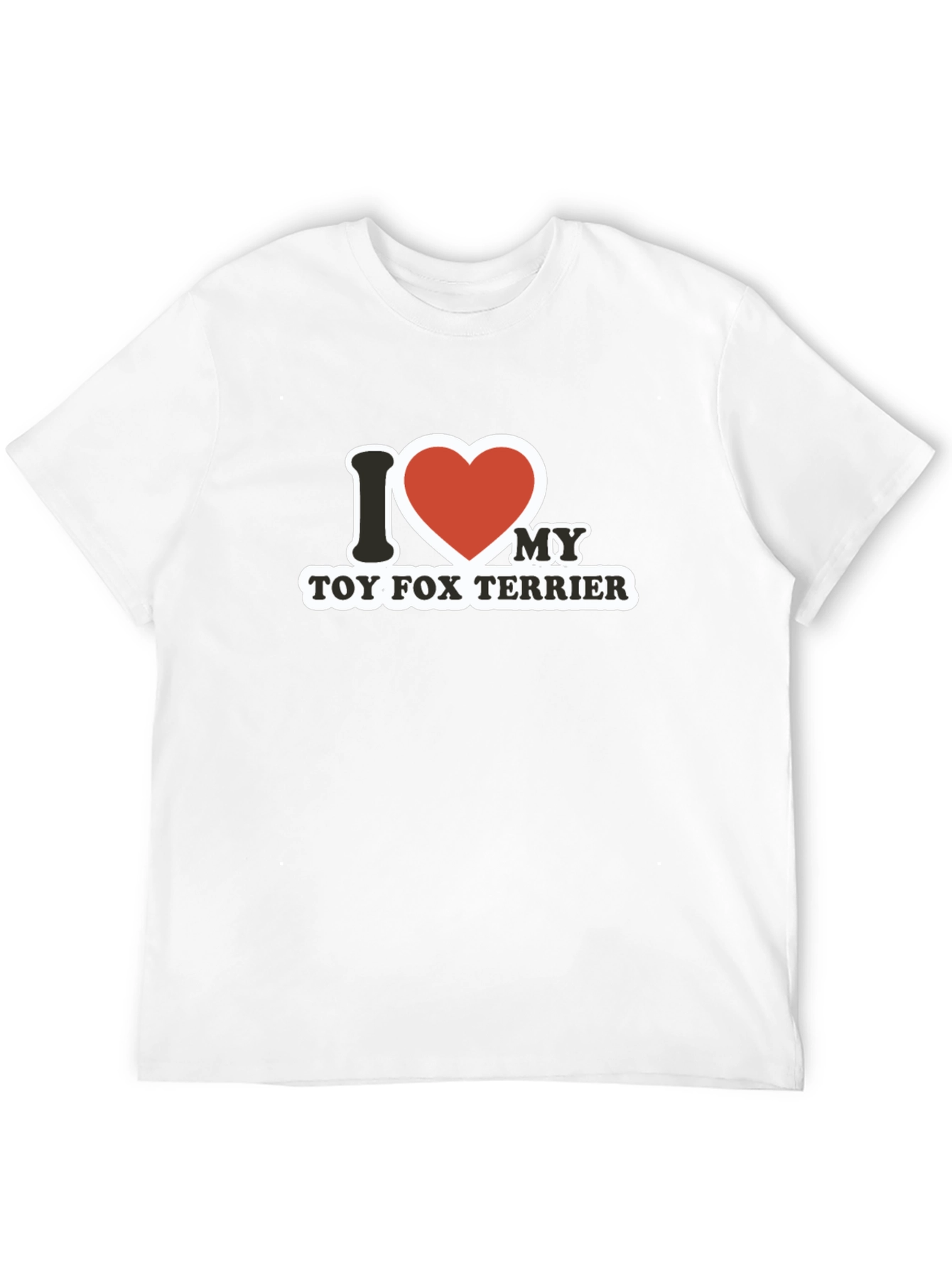 I Love My Toy Fox Terrier Black T-Shirt
