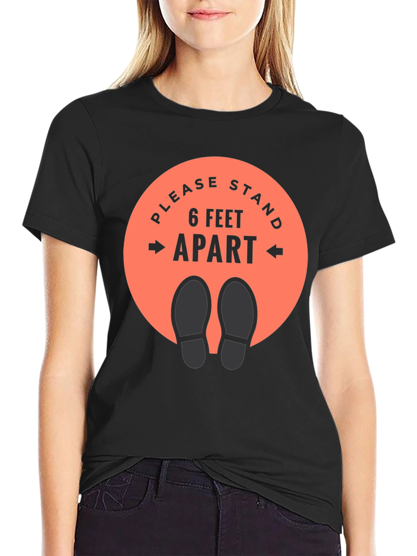 Social Distancing T-Shirt - Stand 6 Feet Apart