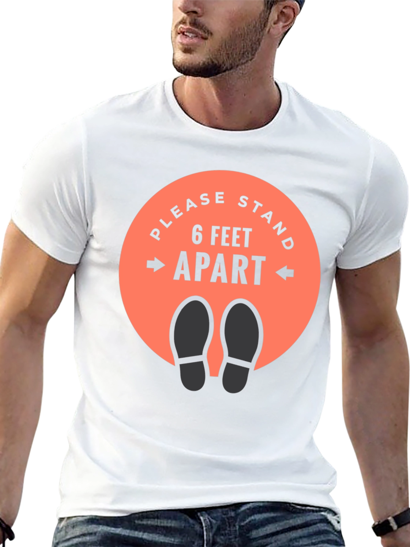 Social Distancing T-Shirt - Stand 6 Feet Apart