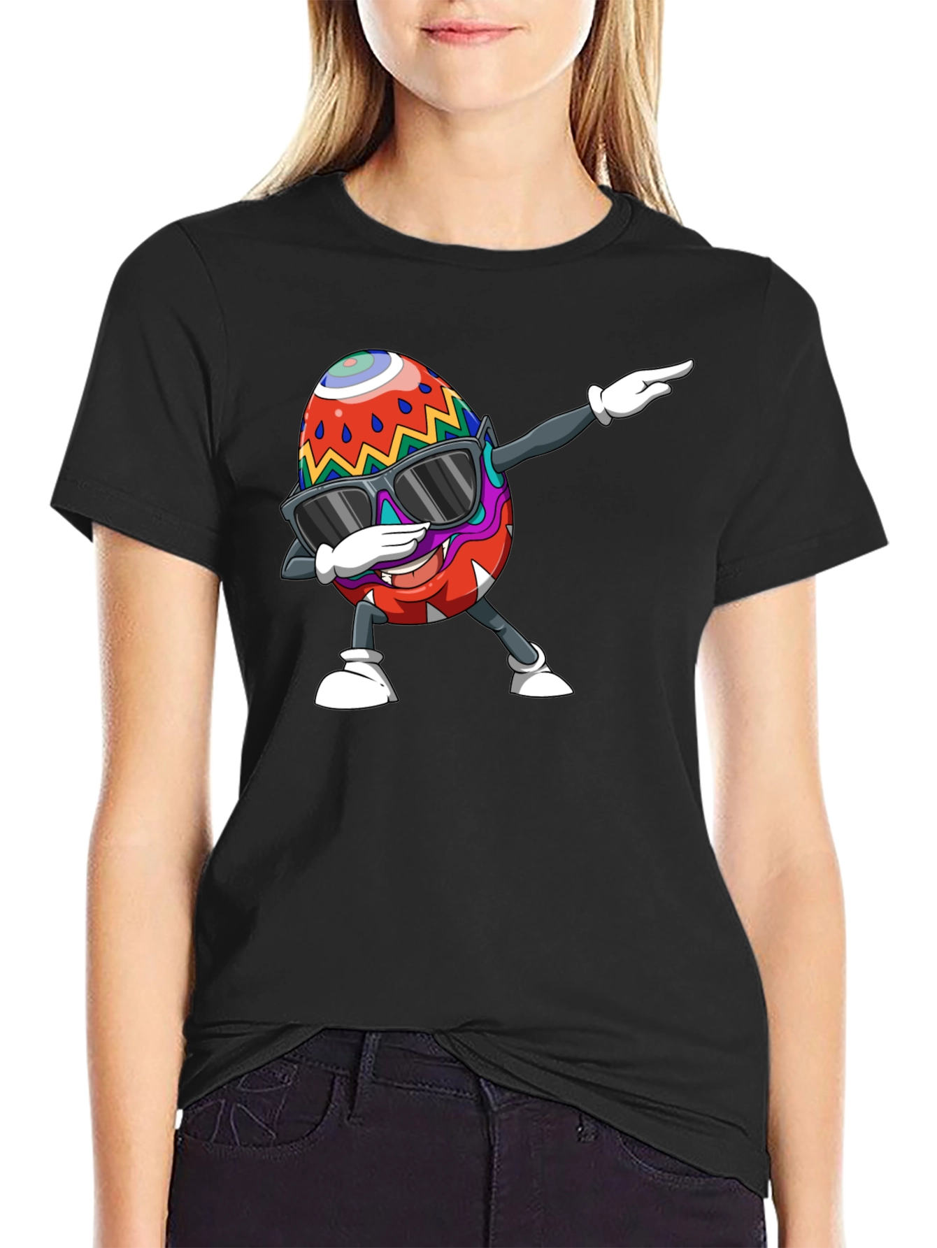 Dabbing Easter Egg Graphic Tee