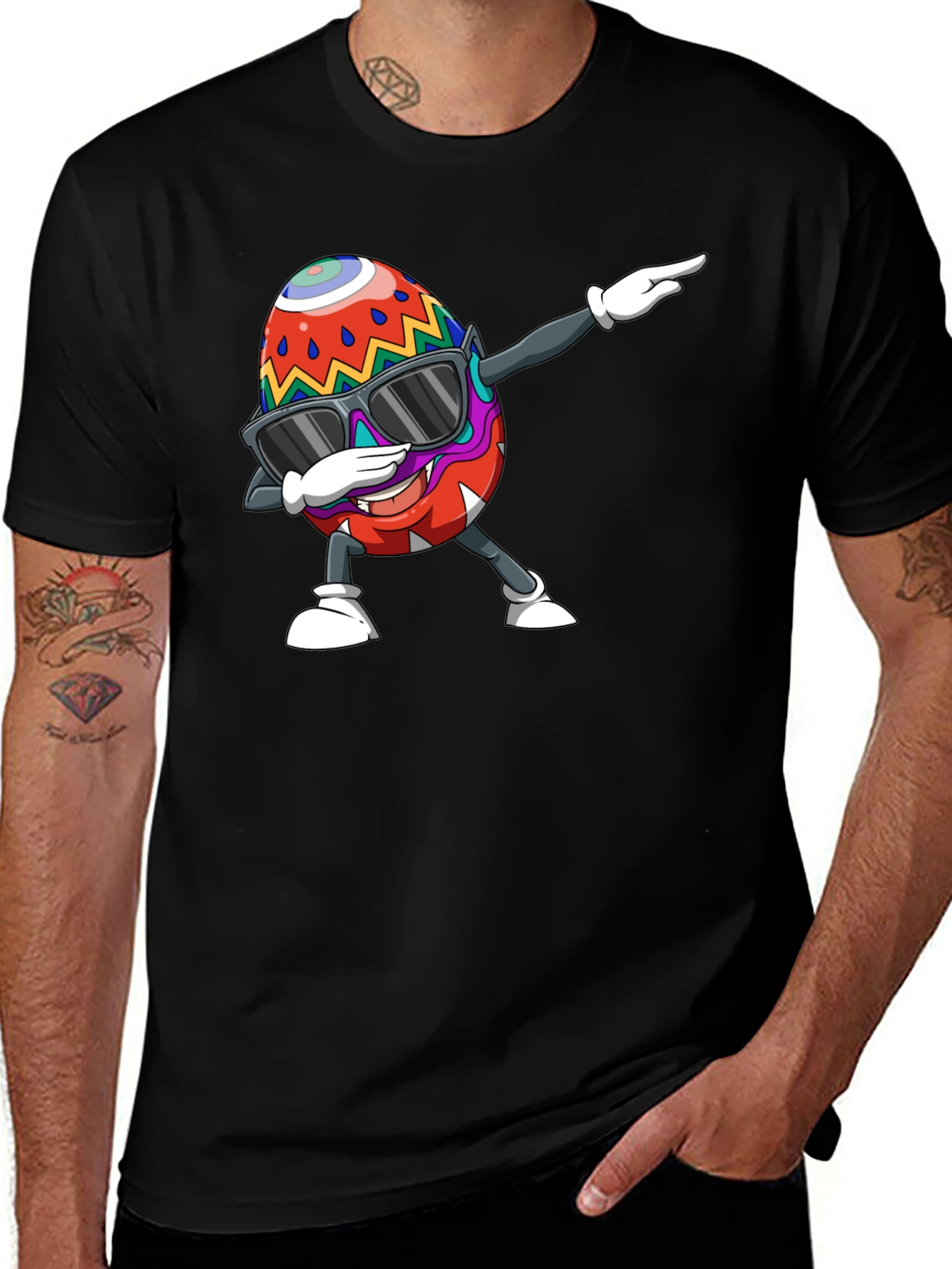 Dabbing Easter Egg Graphic Tee