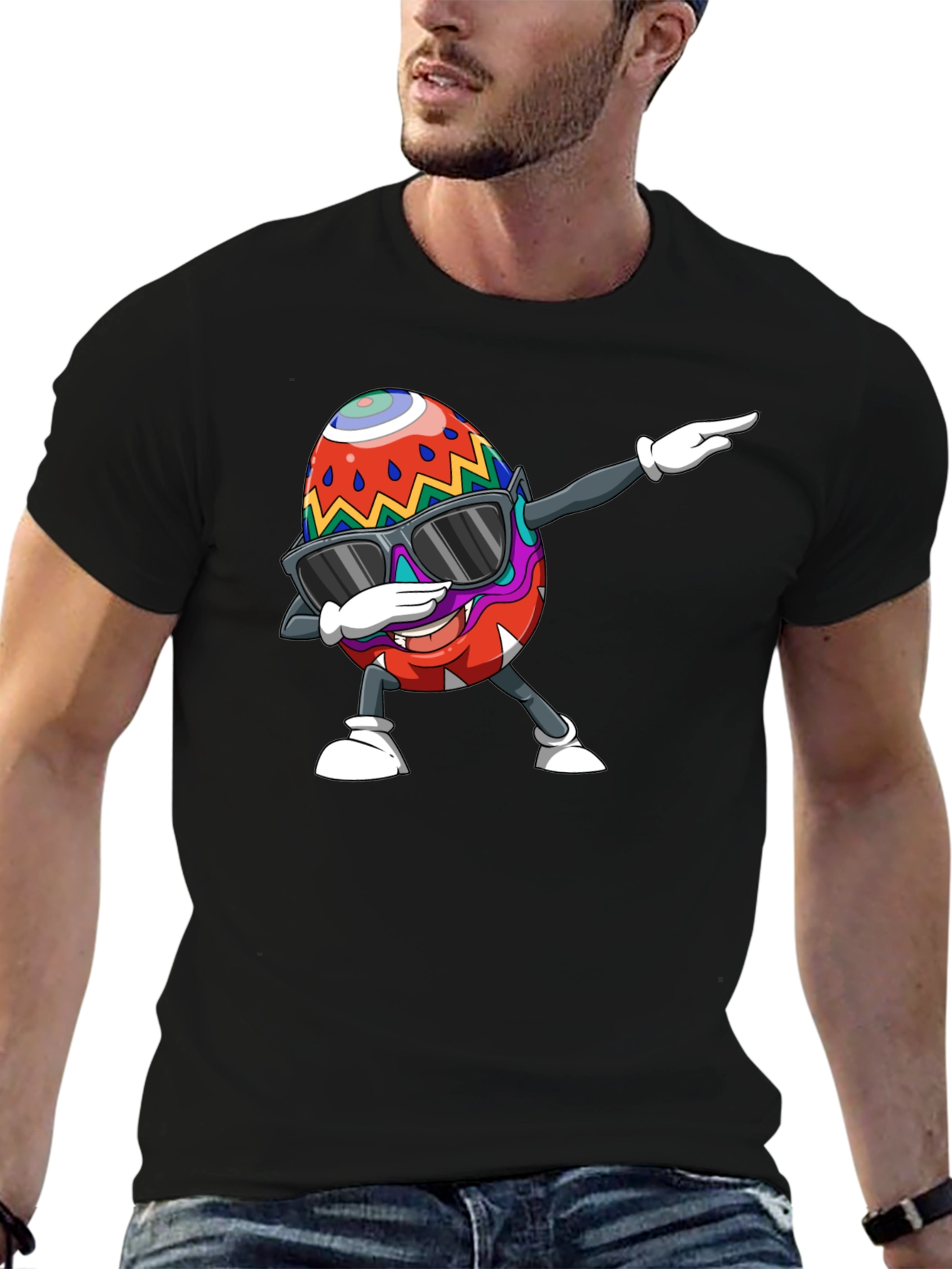 Dabbing Easter Egg Graphic Tee