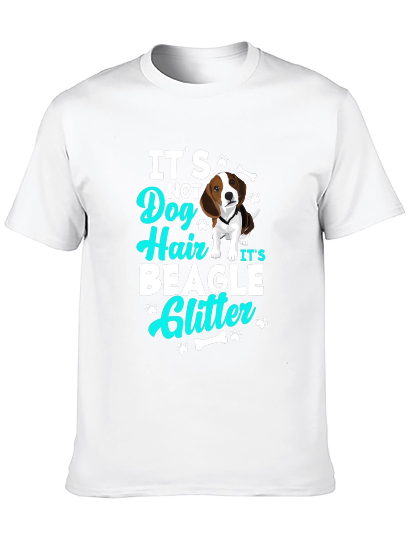 Its Not Dog Hair Its Beagle Glitter T-Shirt