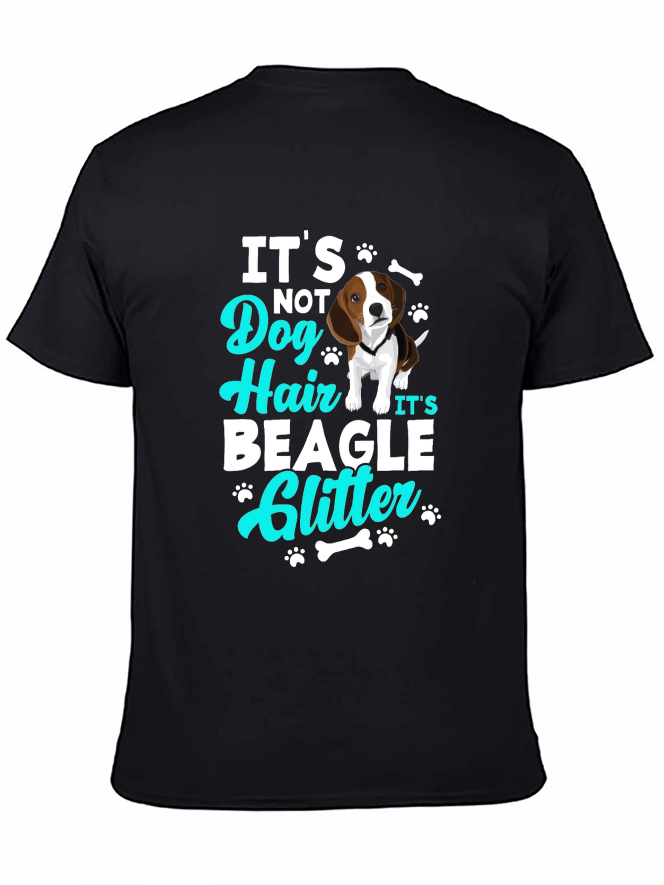Its Not Dog Hair Its Beagle Glitter T-Shirt