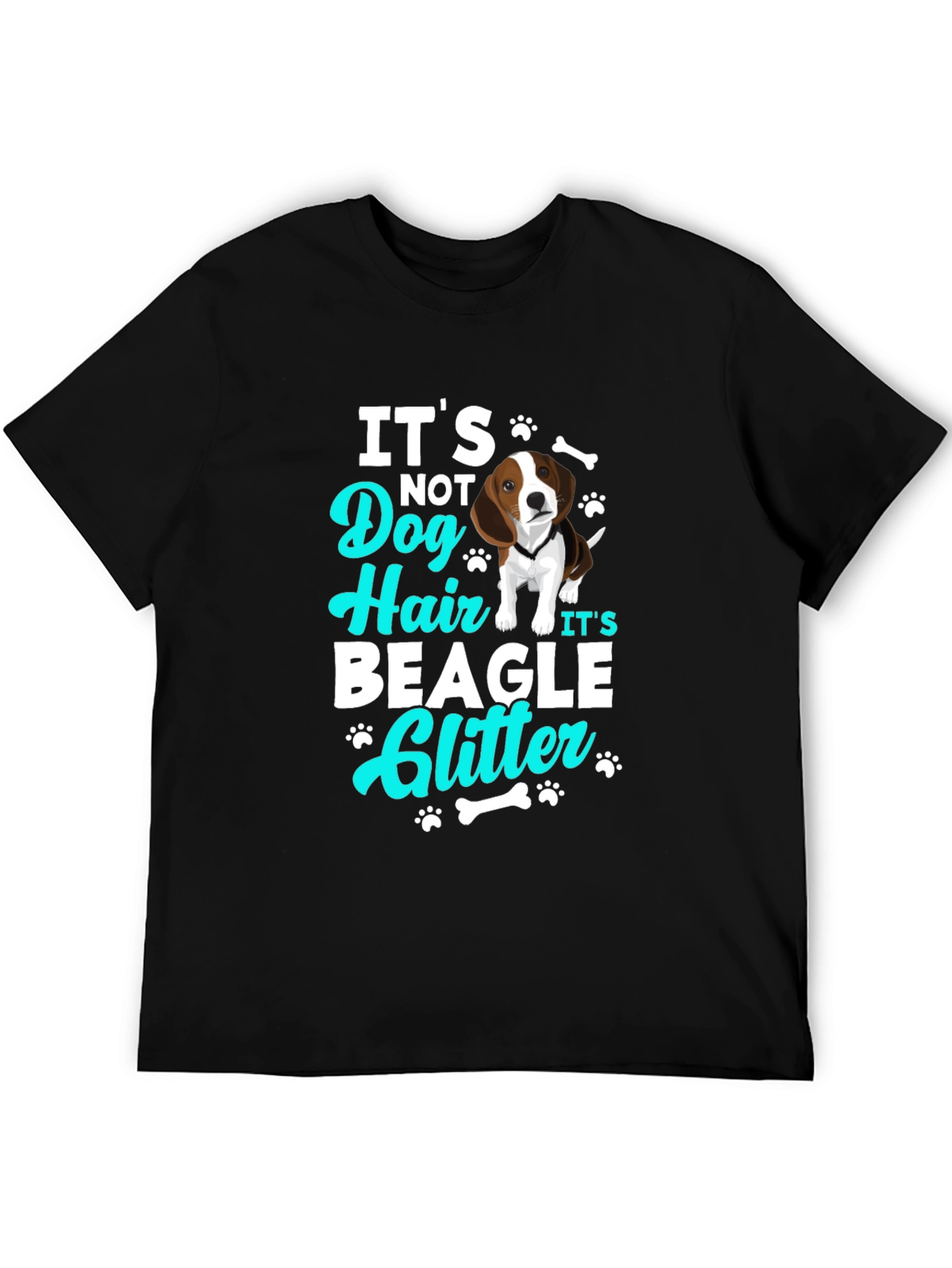 Its Not Dog Hair Its Beagle Glitter T-Shirt