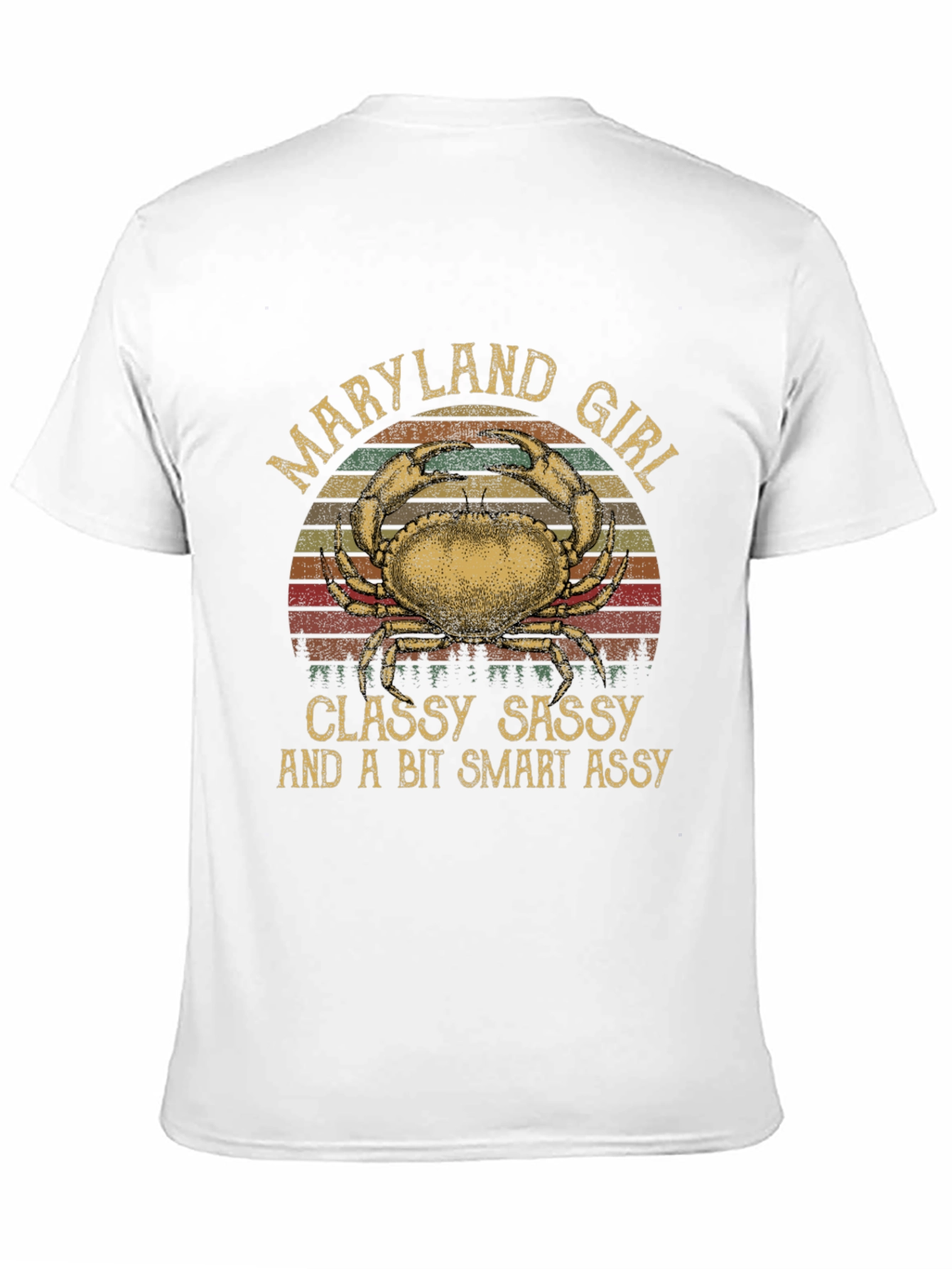 Maryland Girl Crab Graphic T-Shirt