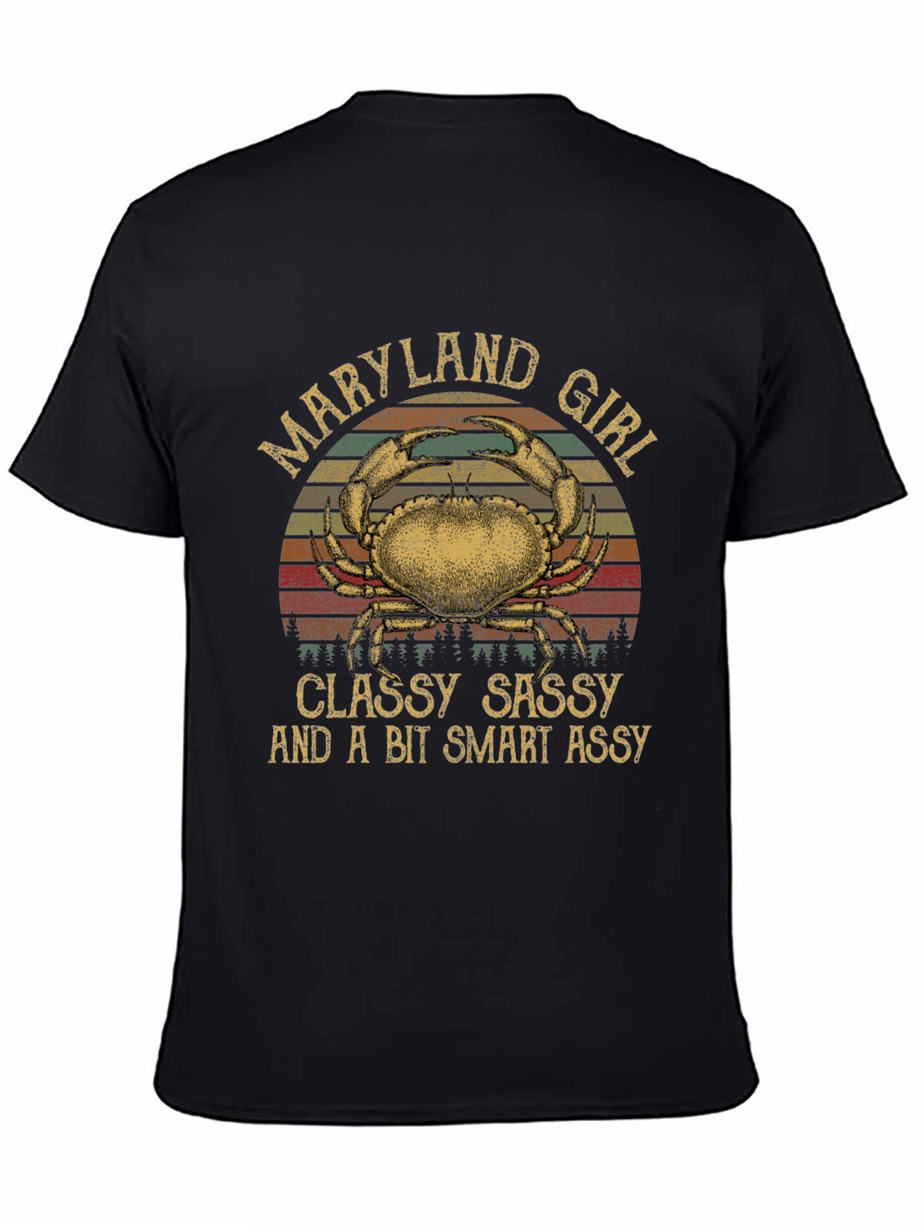 Maryland Girl Crab Graphic T-Shirt