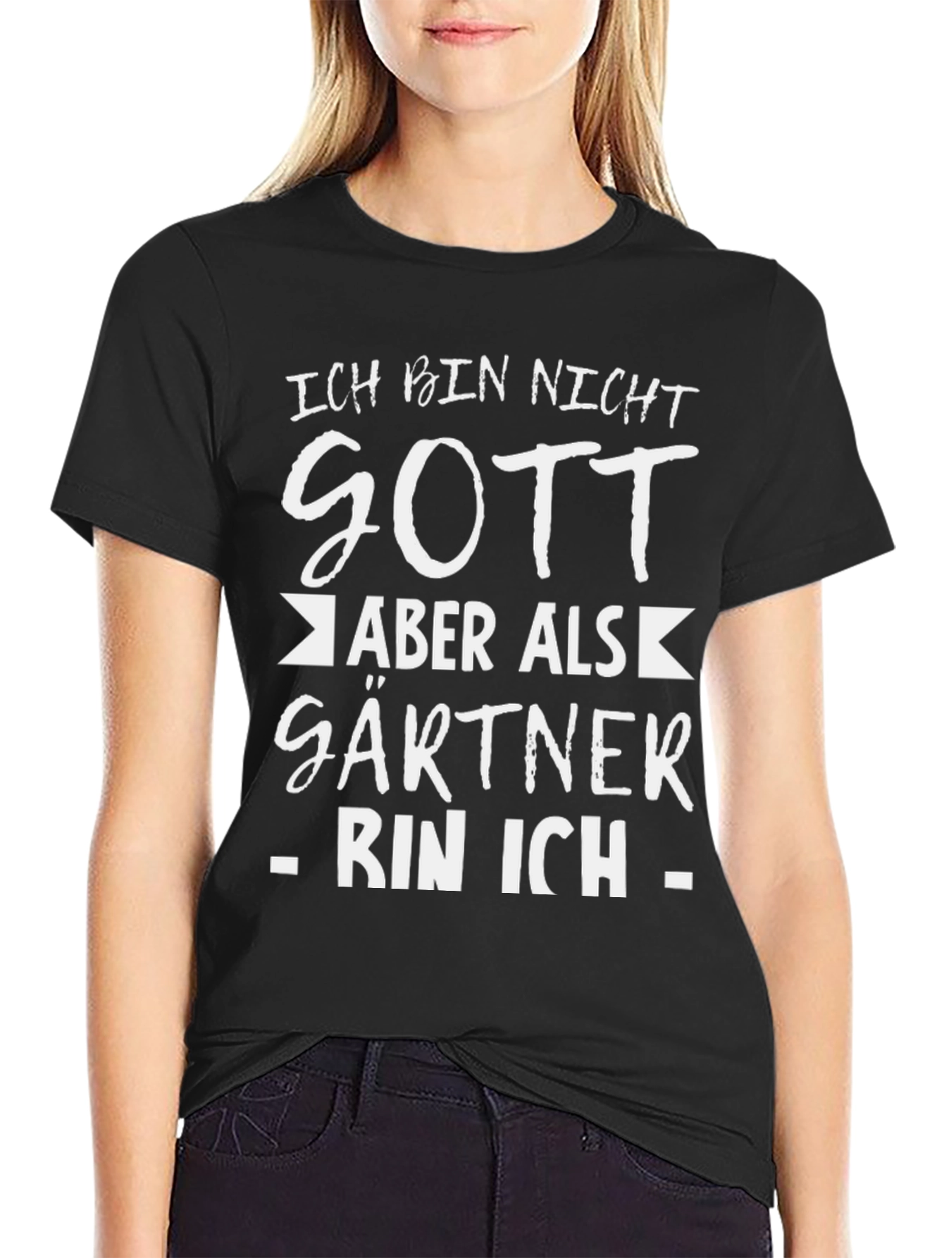 Ich Bin Nicht Gott Gardener T-Shirt