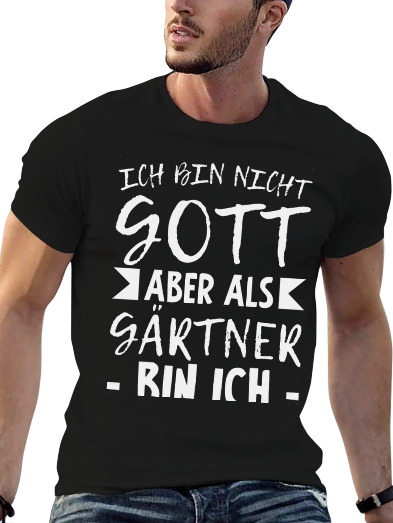 Ich Bin Nicht Gott Gardener T-Shirt