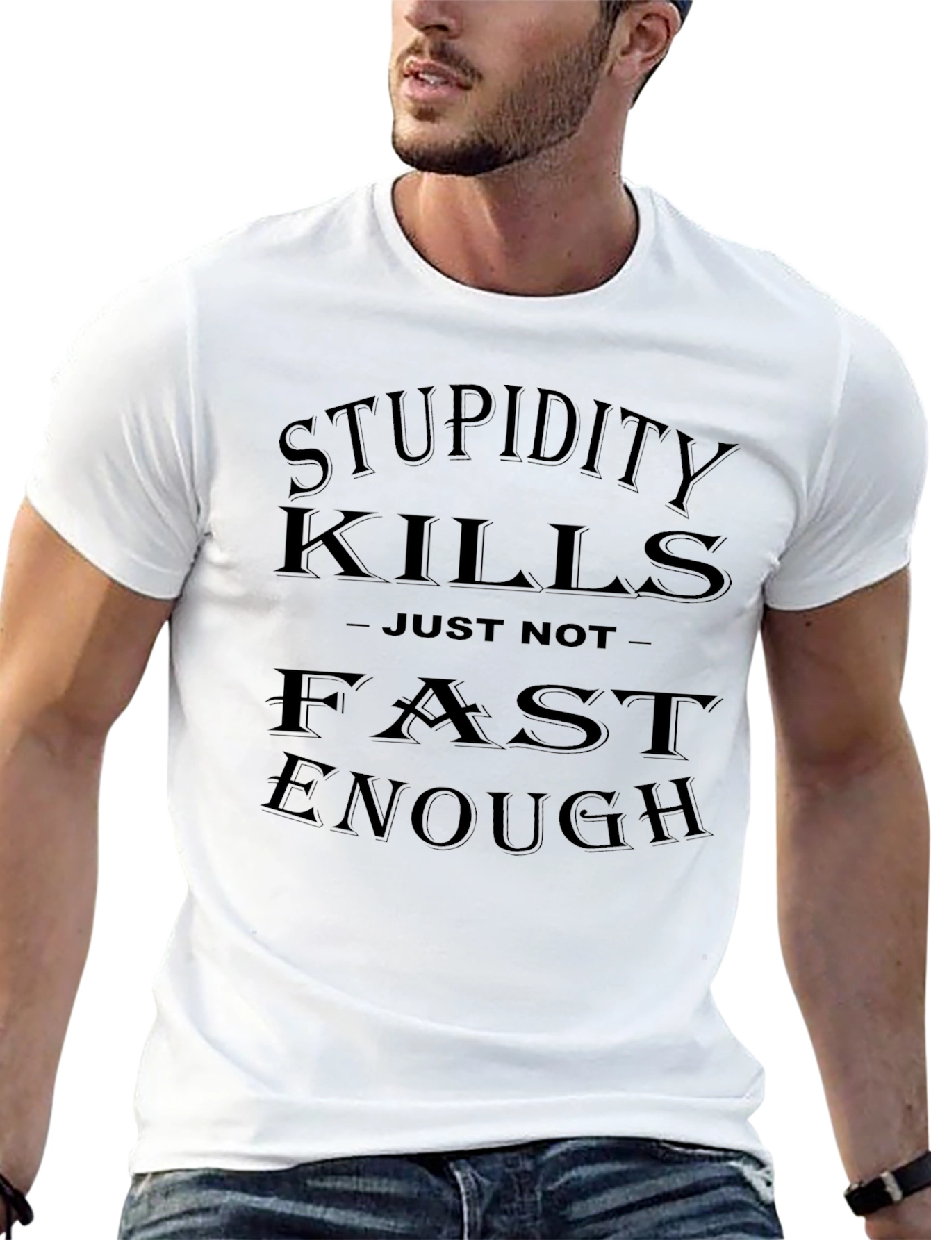 Stupidity Kills Mens Graphic Tee