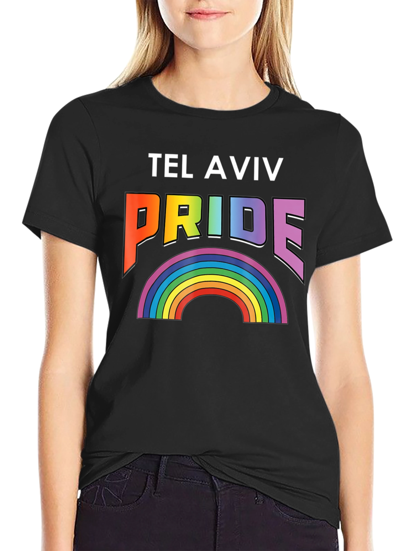 Tel Aviv Pride Rainbow Graphic T-Shirt