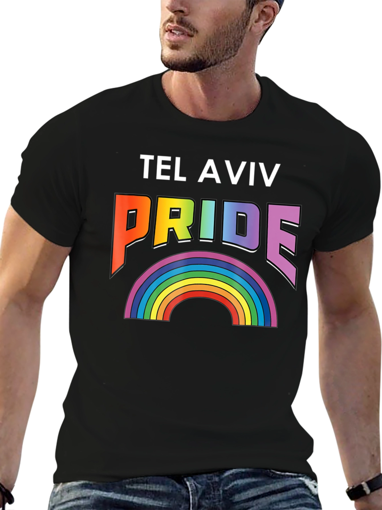 Tel Aviv Pride Rainbow Graphic T-Shirt