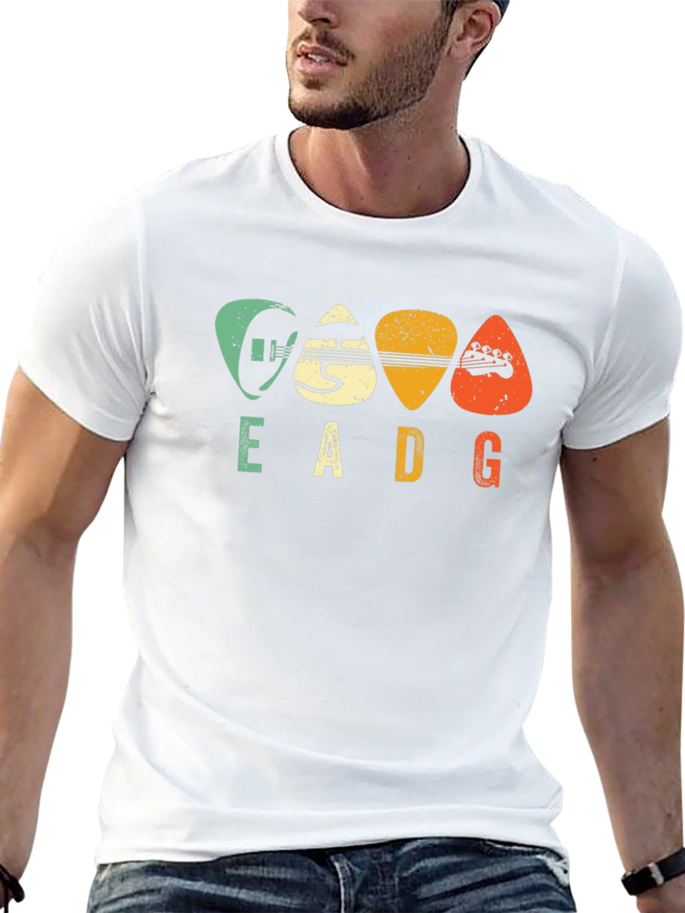 EADG Guitar Pick Graphic Tee - Musician T-Shirt