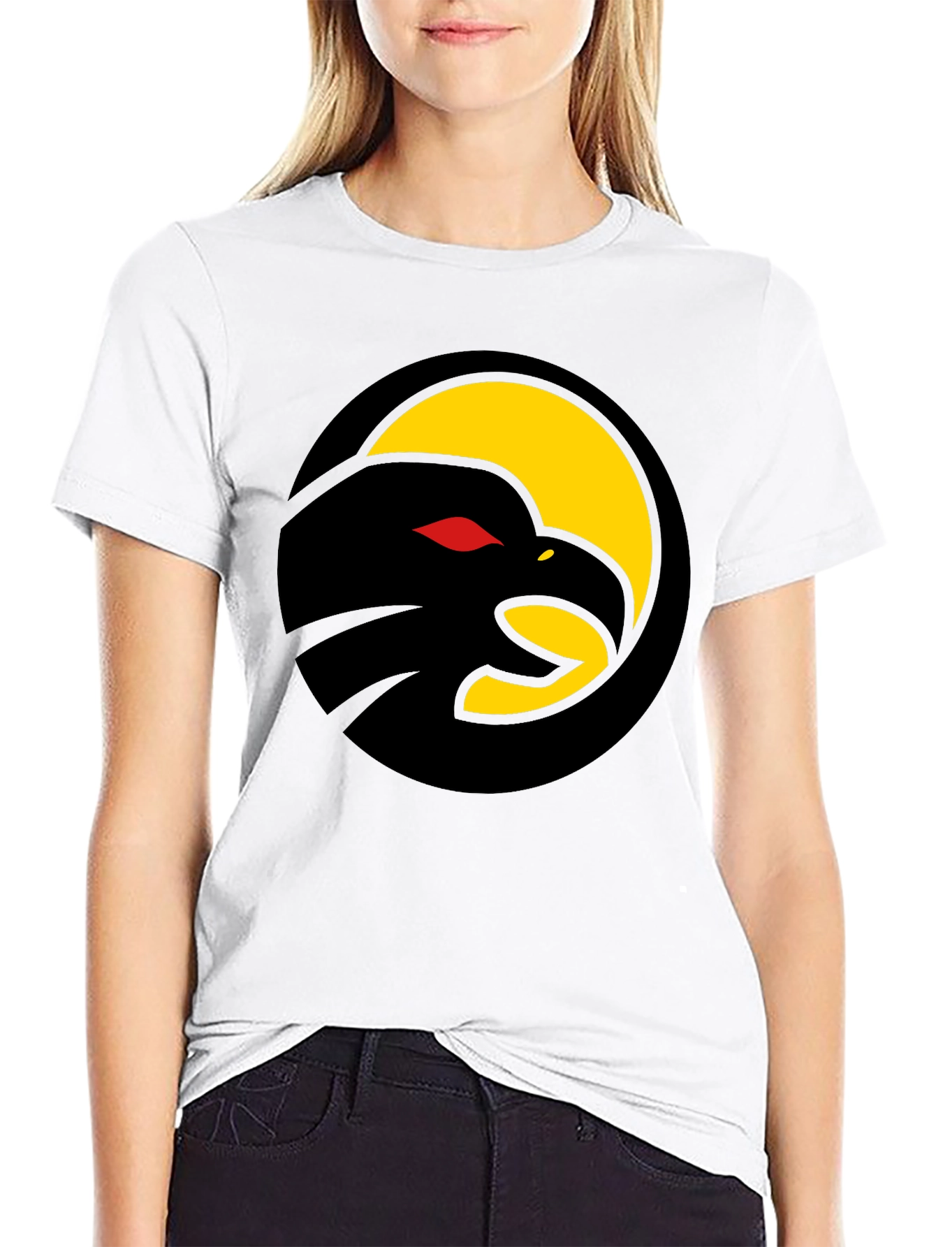 Black Eagle Graphic Tee - Cool Bird Design