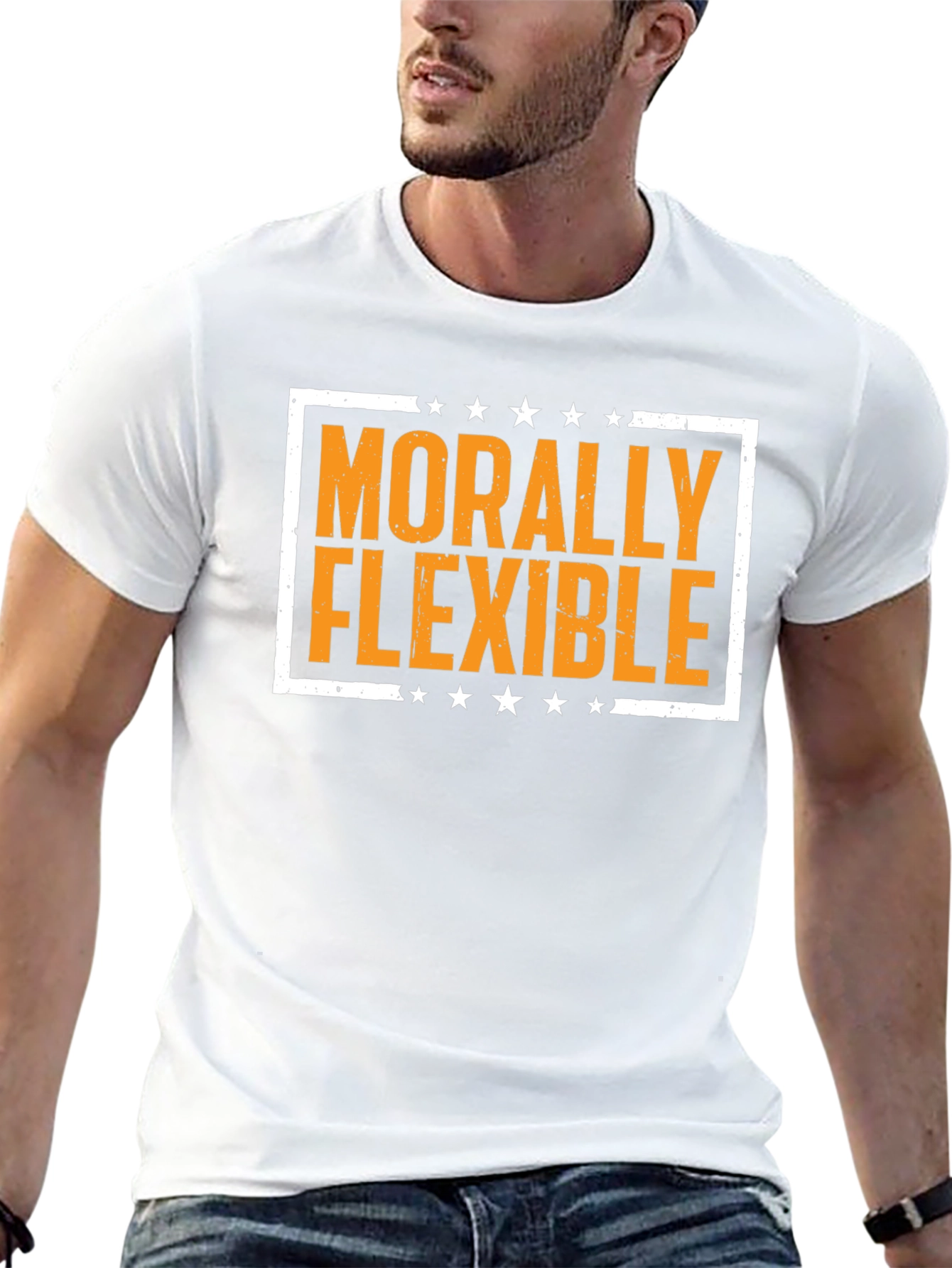 Morally Flexible Graphic Tee -  Funny T-Shirt
