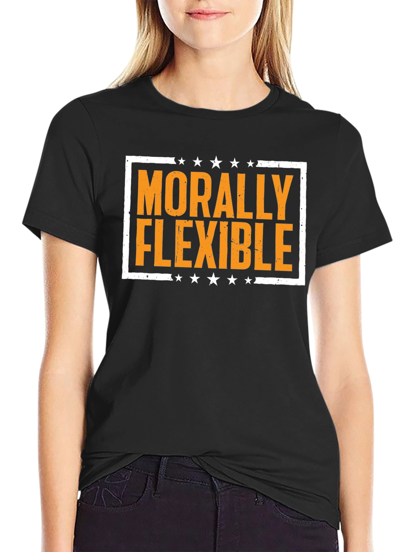 Morally Flexible Graphic Tee -  Funny T-Shirt