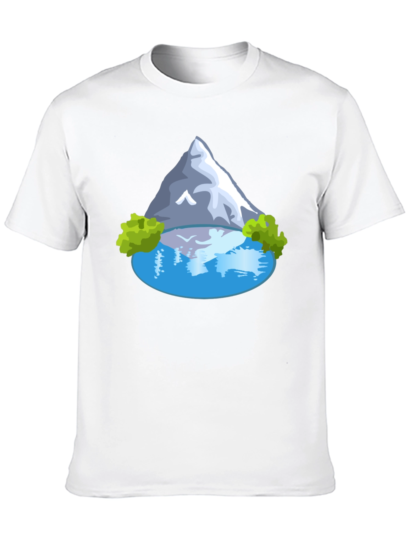 Mountain Lake Graphic T-Shirt - Mens Casual Tee