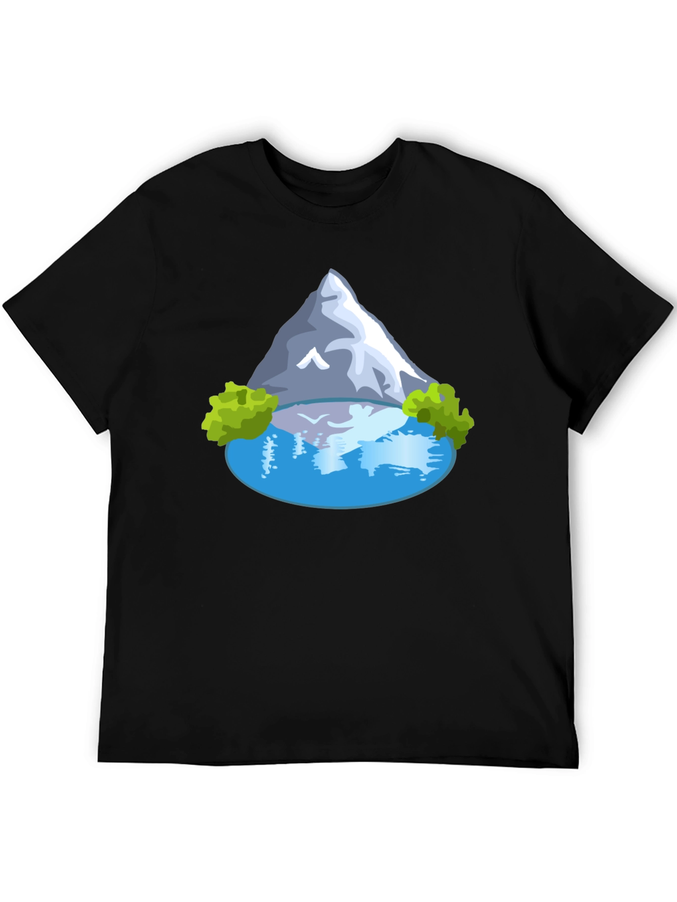 Mountain Lake Graphic T-Shirt - Mens Casual Tee
