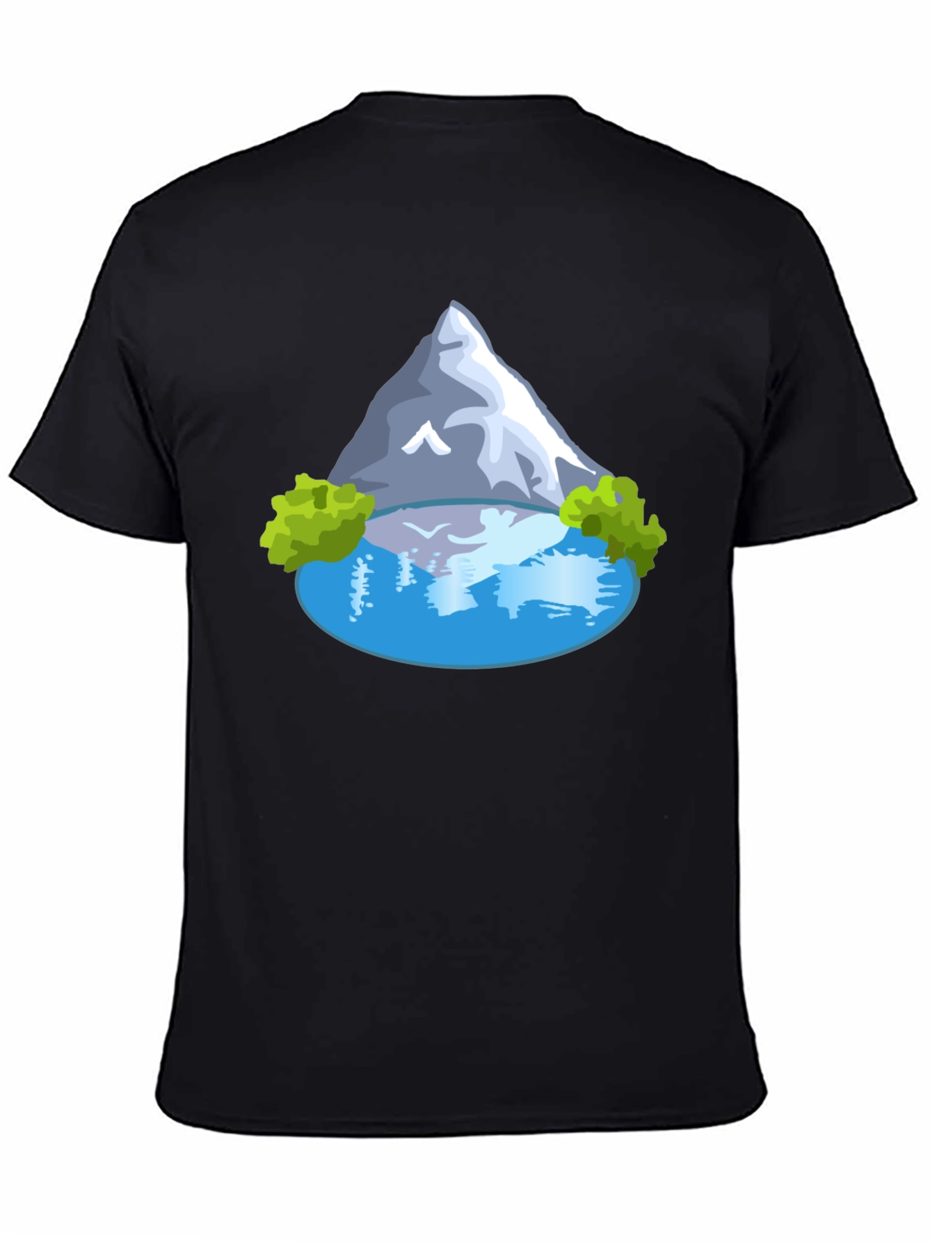Mountain Lake Graphic T-Shirt - Mens Casual Tee