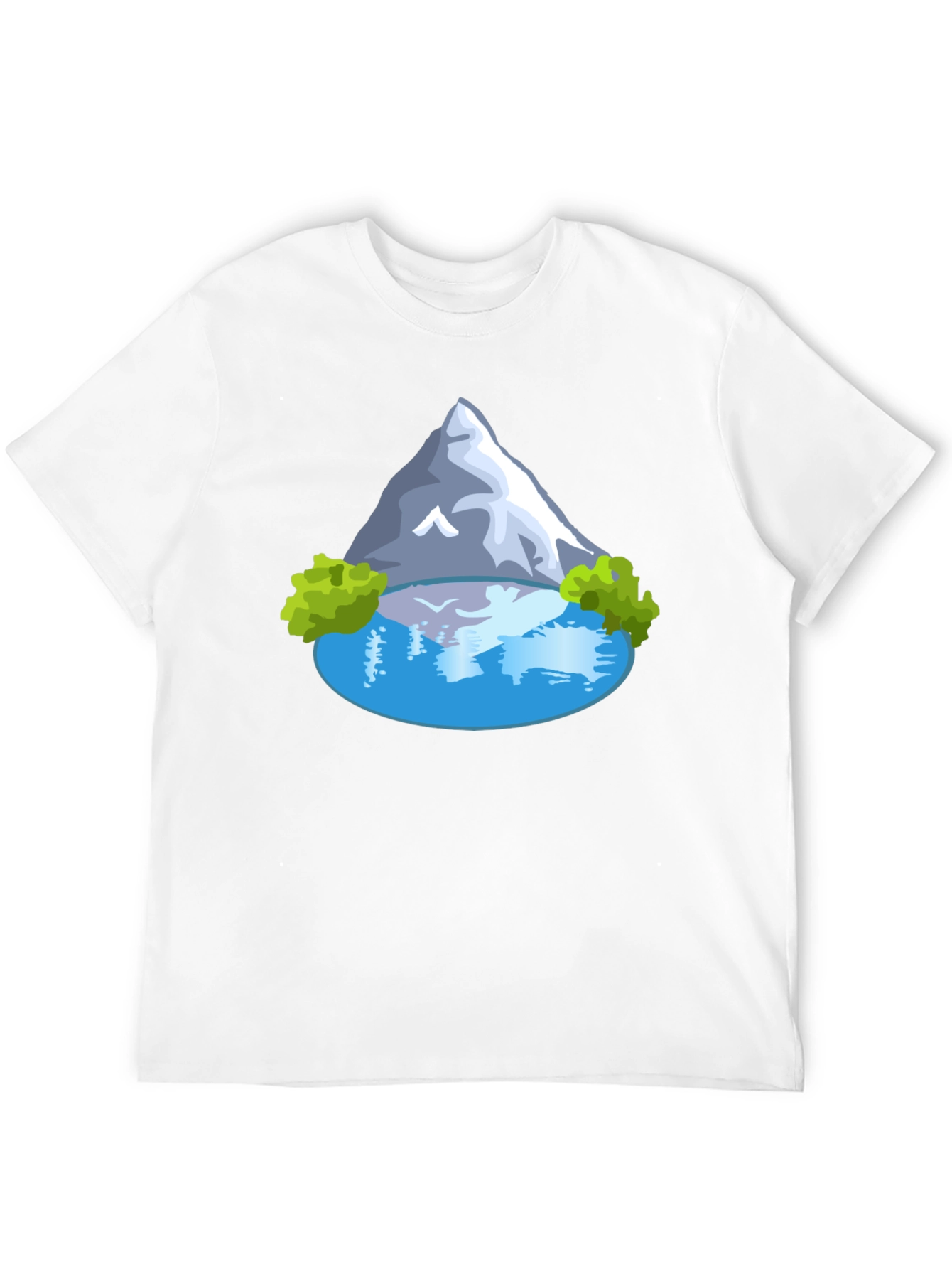 Mountain Lake Graphic T-Shirt - Mens Casual Tee