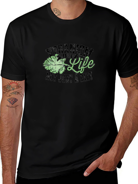 Veganism: Way of Life Tee - Black Stylish & Comfortable