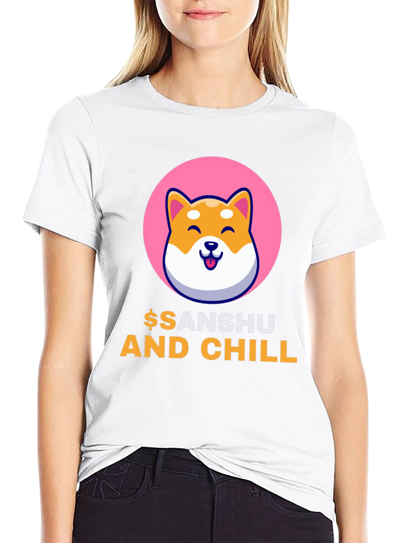 Sanshu and Chill Black T-Shirt