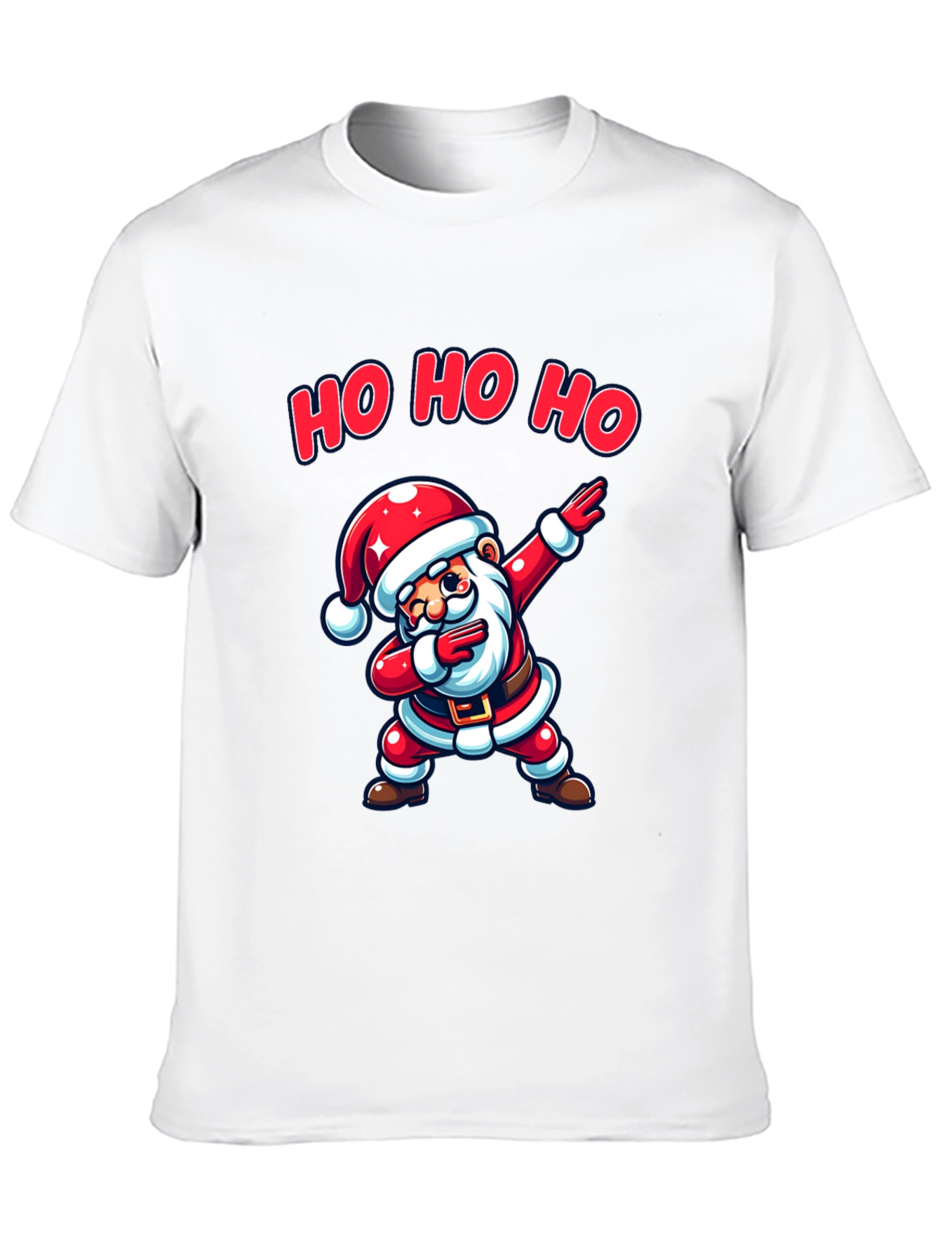 Dabbing Santa Black T-Shirt