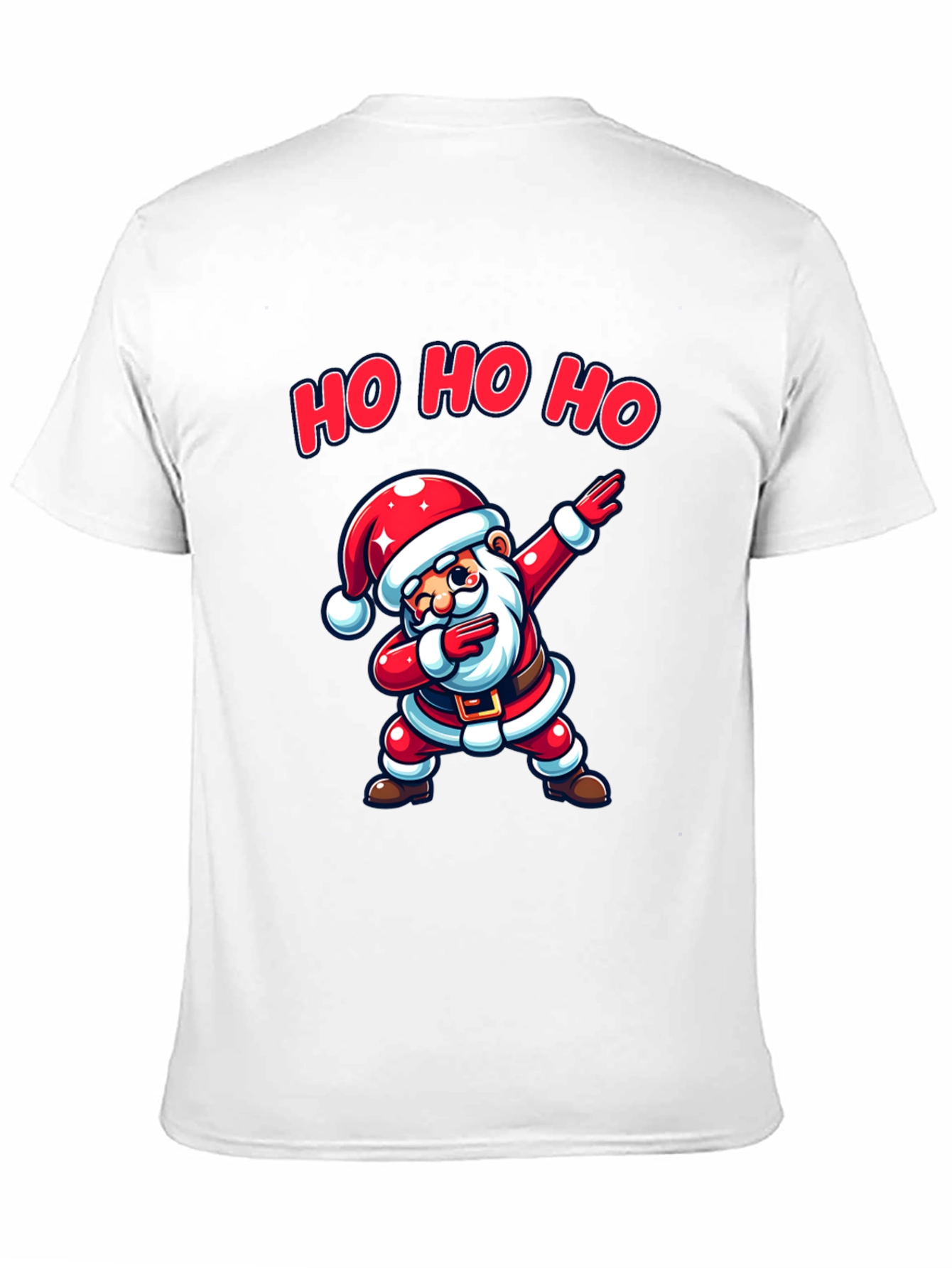 Dabbing Santa Black T-Shirt