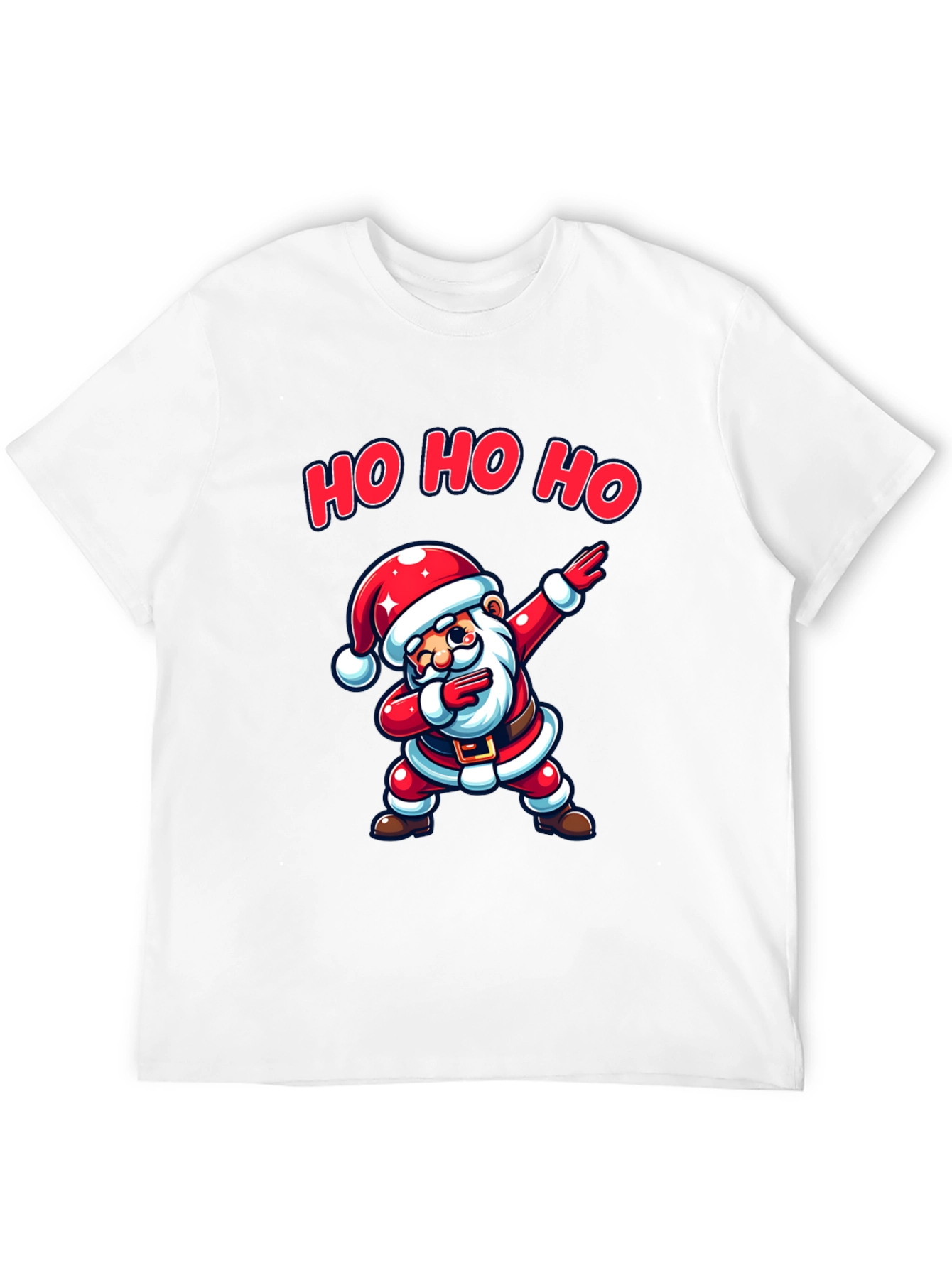 Dabbing Santa Black T-Shirt