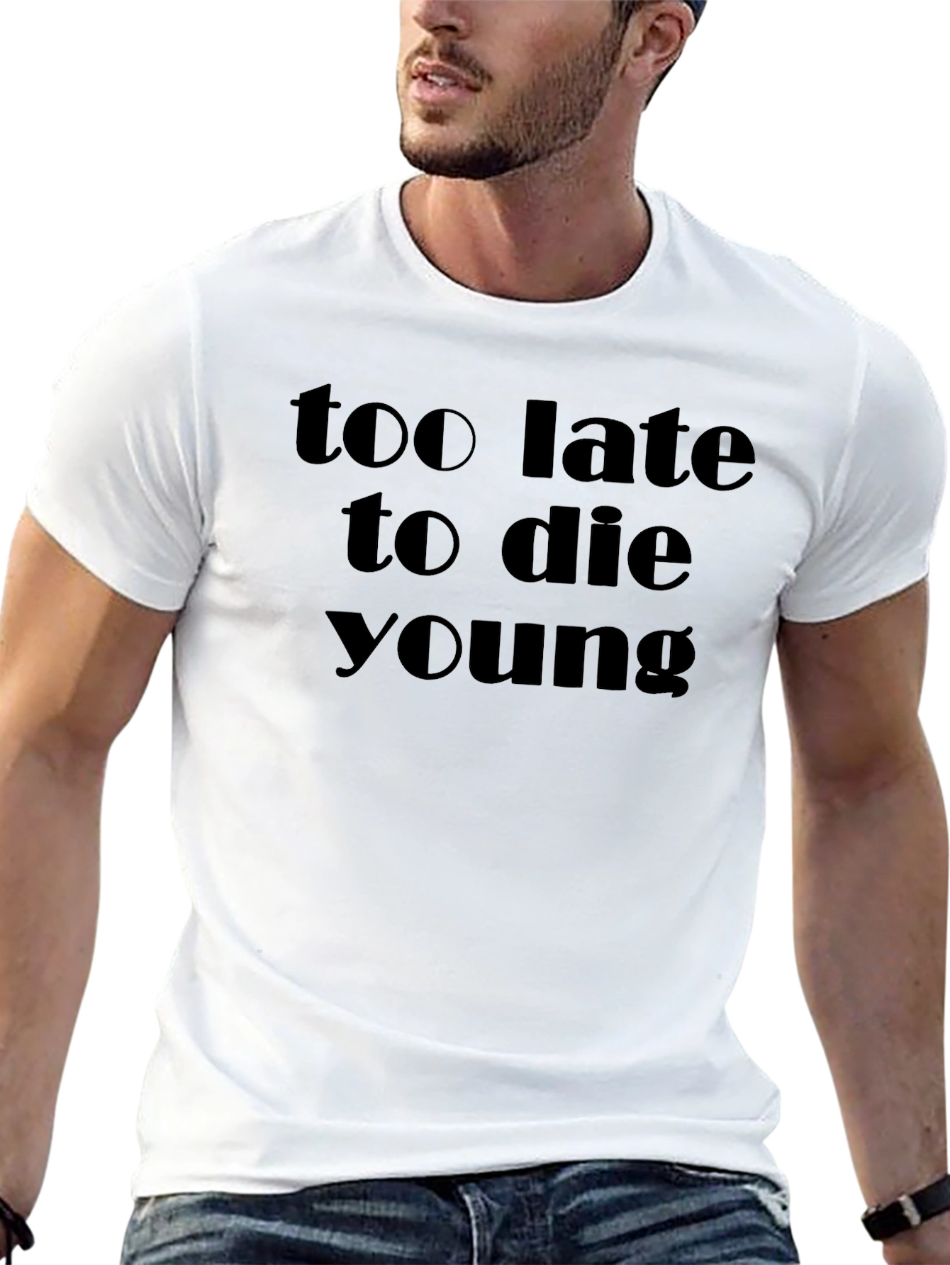 Too Late to Die Young Black T-Shirt