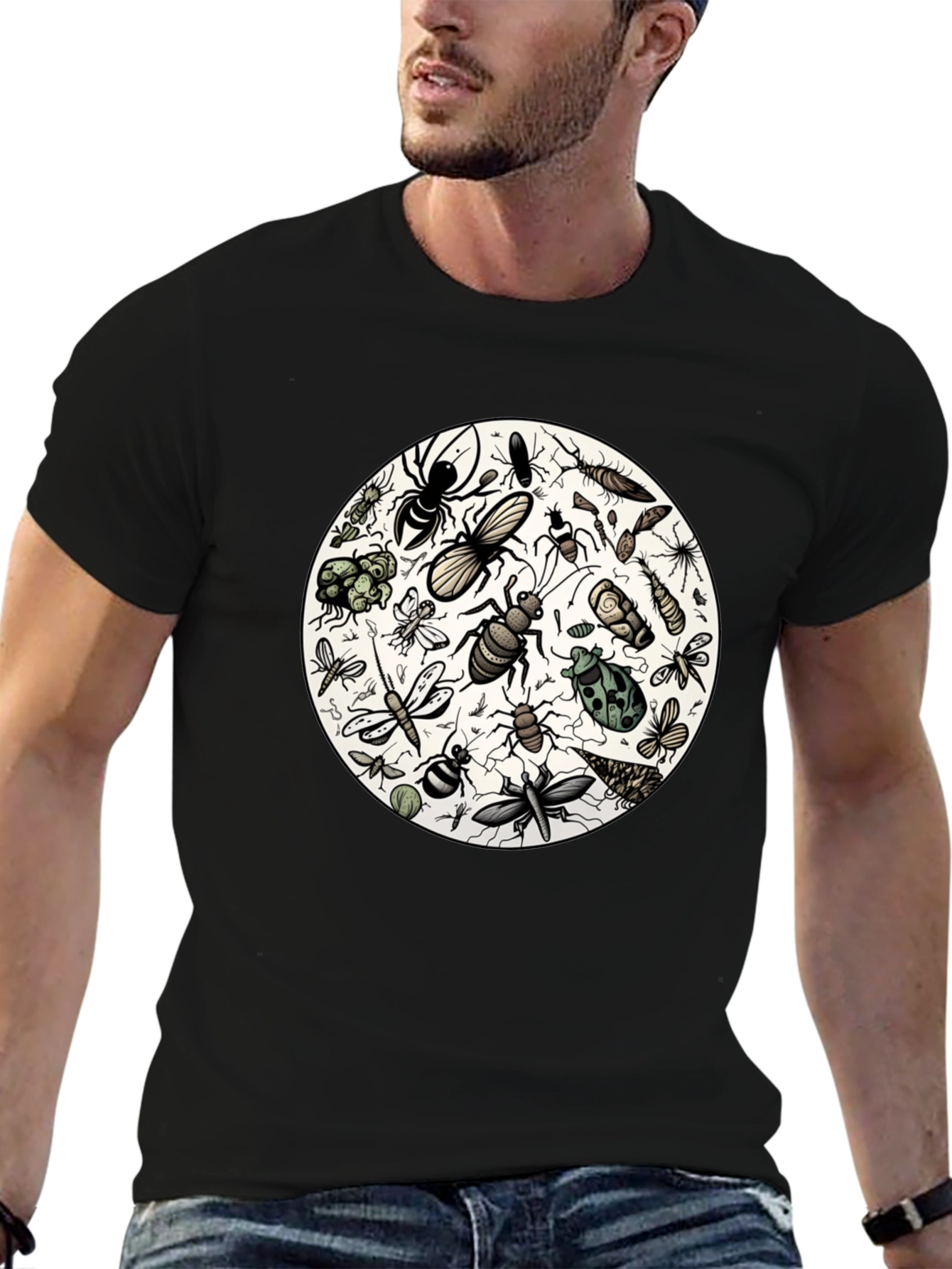 Bug Print Tee - Entomology T-Shirt