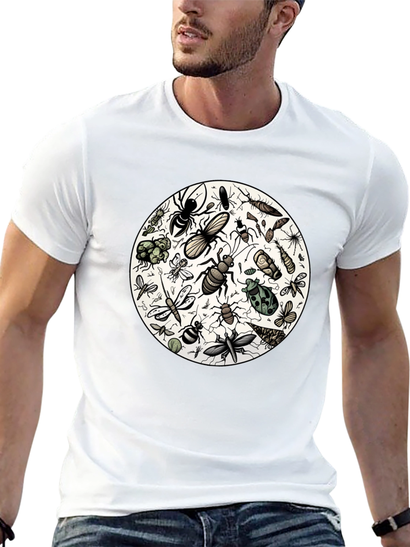 Bug Print Tee - Entomology T-Shirt