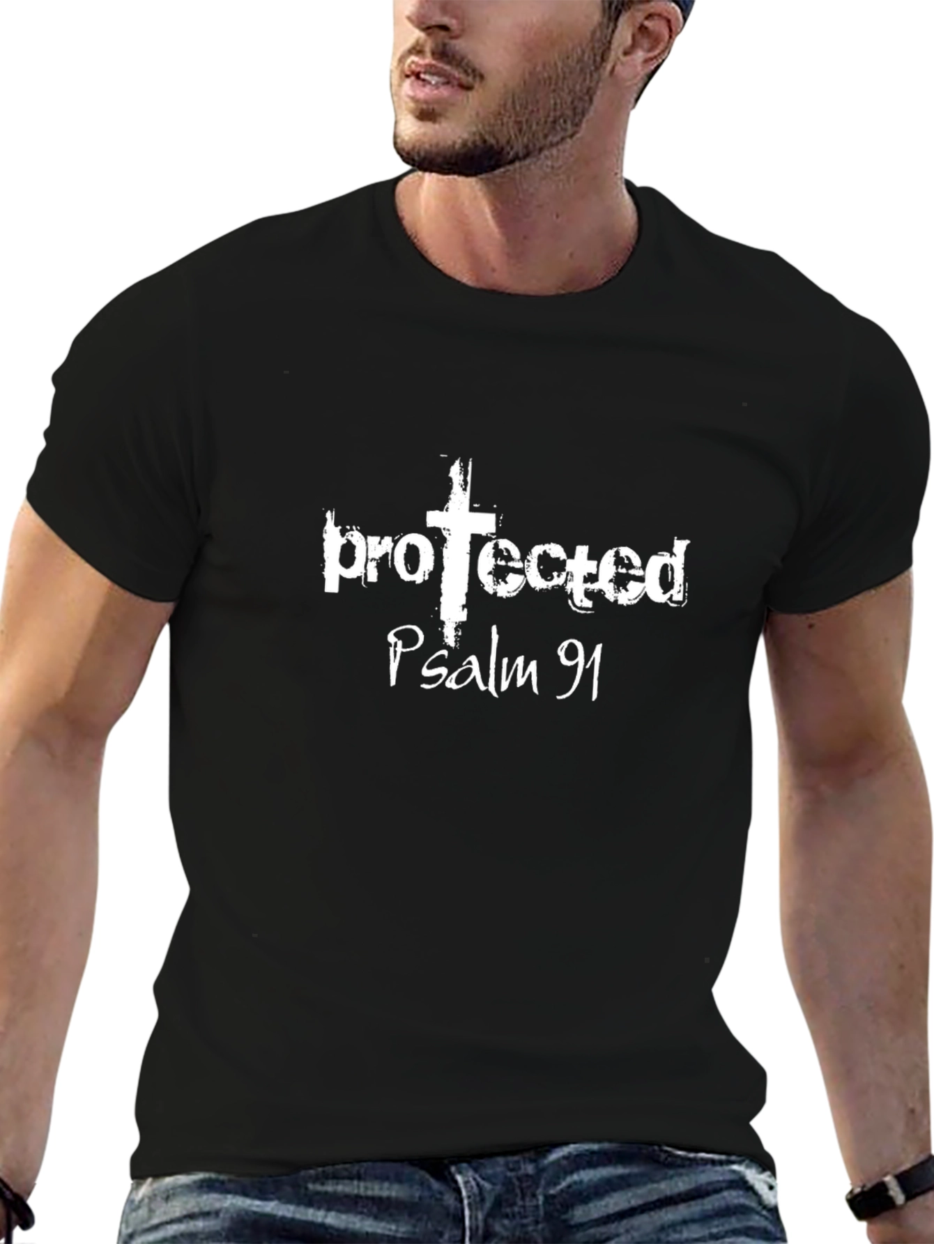 Protected Psalm 91 Christian T-Shirt