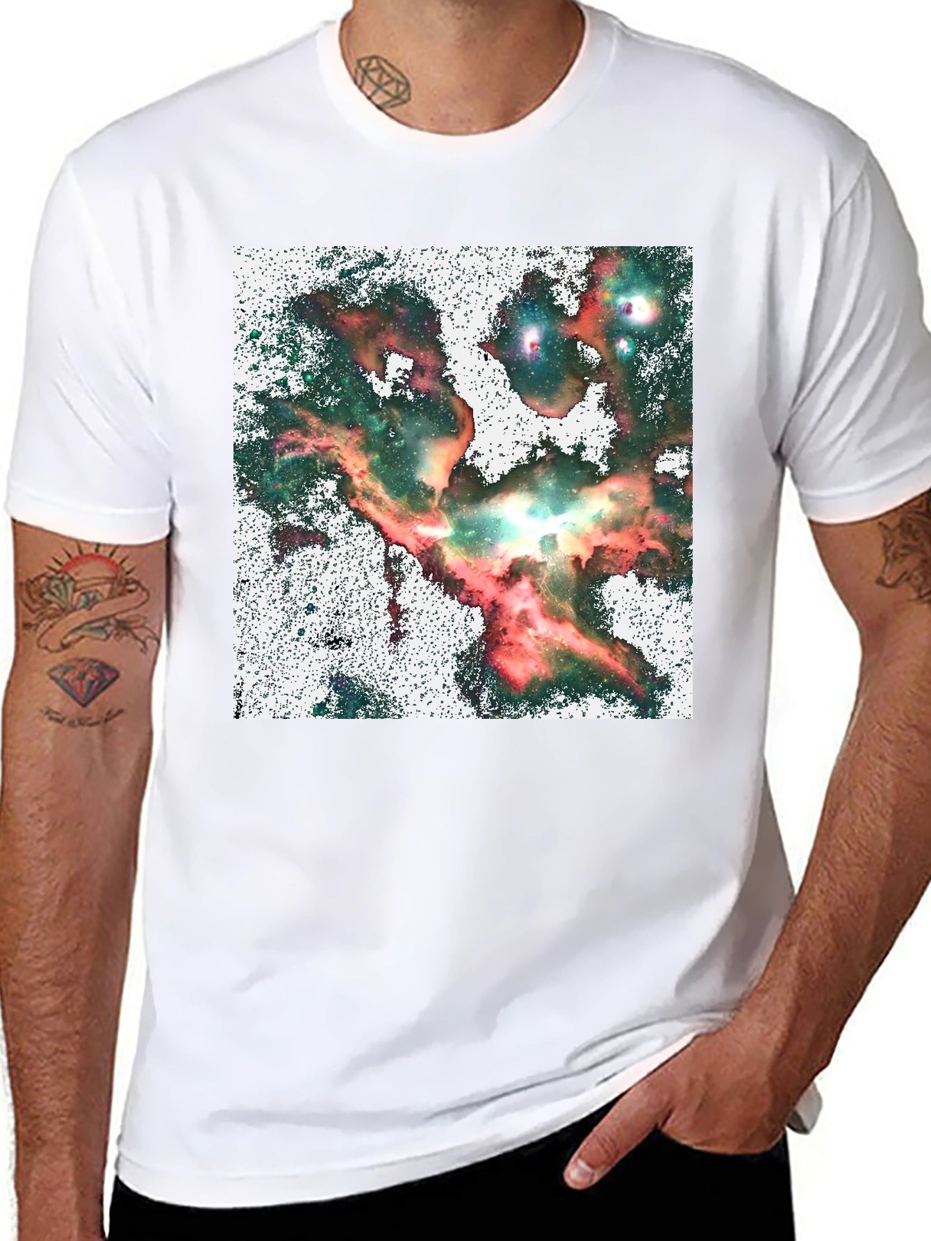 Nebula Graphic Black T-Shirt