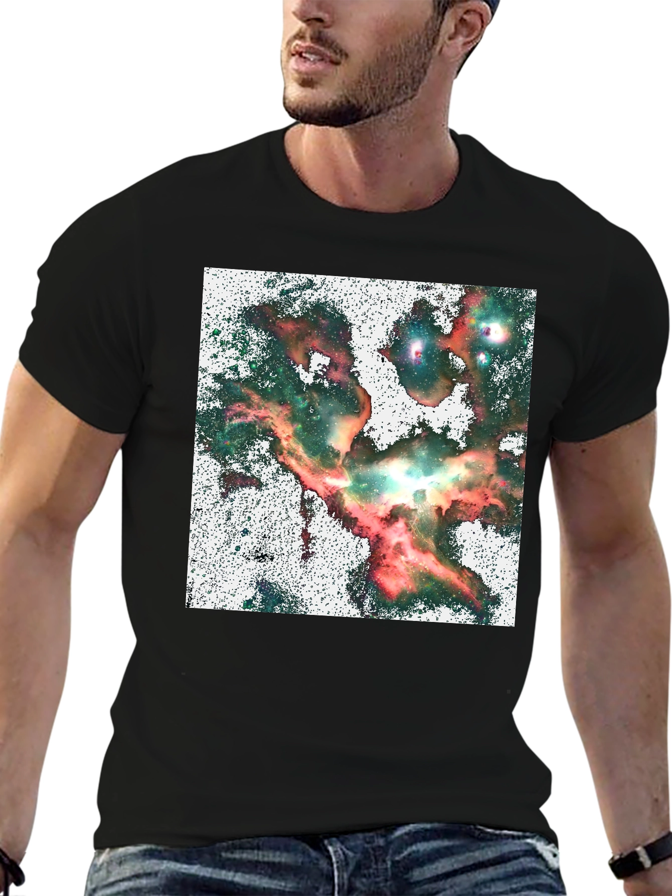 Nebula Graphic Black T-Shirt