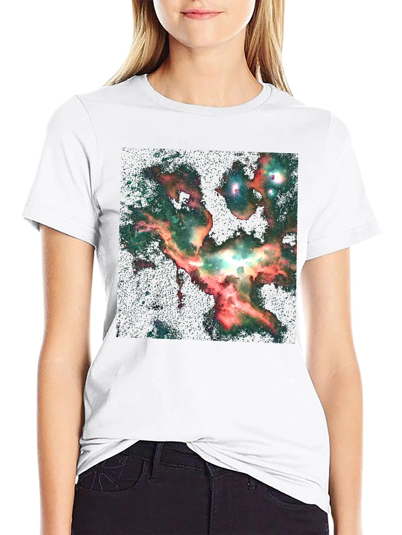 Nebula Graphic Black T-Shirt