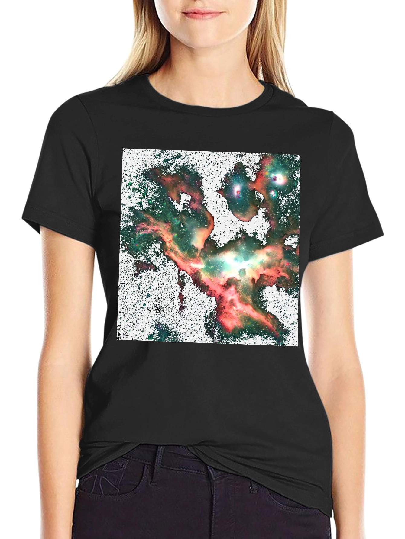 Nebula Graphic Black T-Shirt