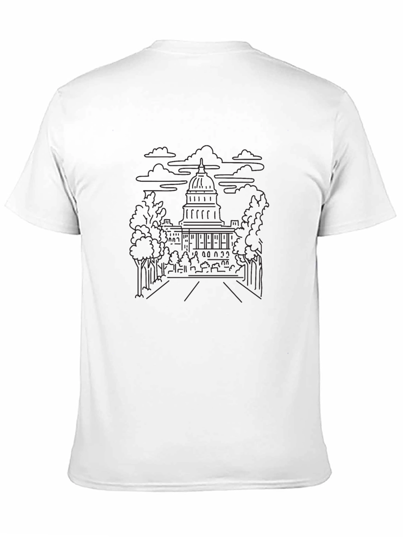 Capitol Sketch Black T-Shirt