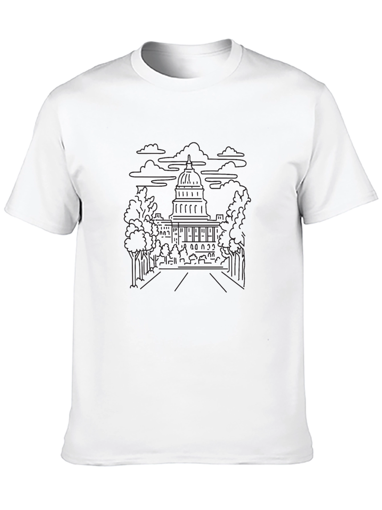 Capitol Sketch Black T-Shirt