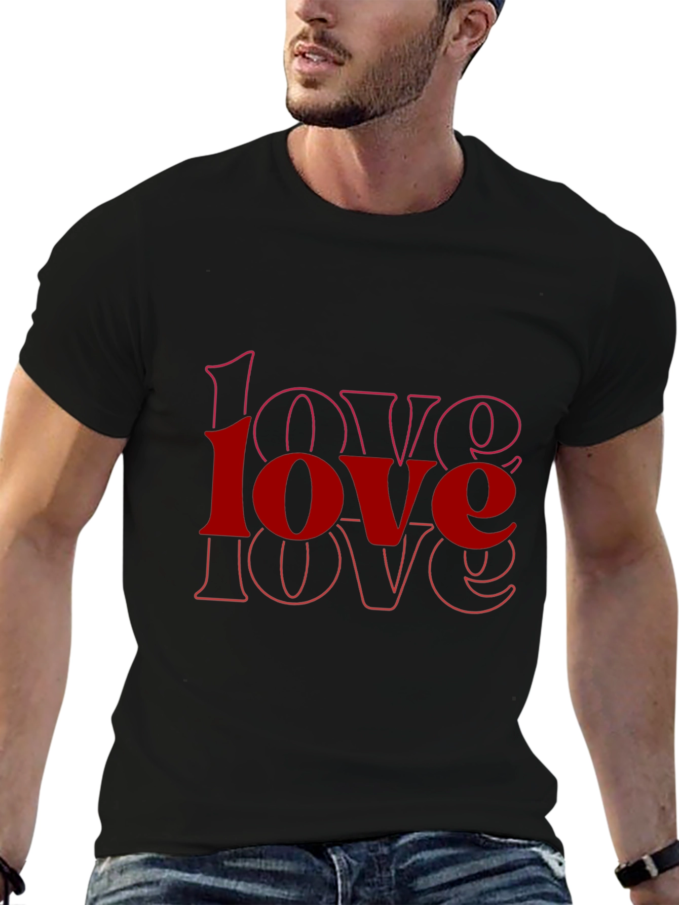 Love Graphic Black T-Shirt
